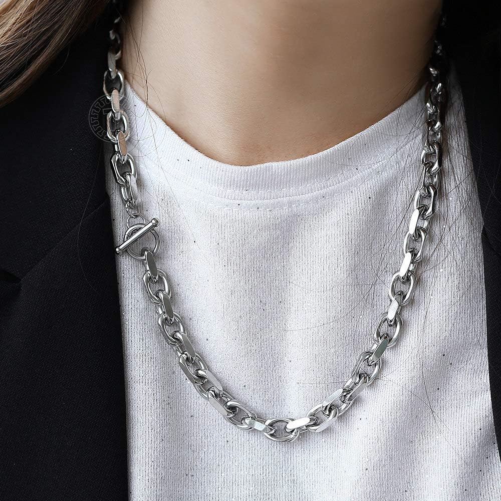 Trendsmax Mens Womens Stainless Steel Necklace Cable Rolo Link Chain 18-26 inch - Image 5