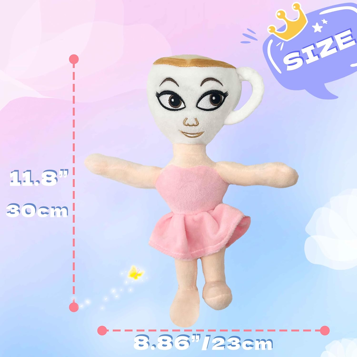 Italian Brainrot Ballerina Cappuccino Plush Rot Toy 2025 New Ai Crafted Stuffed Animal plushies Inspired plushies Toy Figures Plush Keychain Birthday Decora