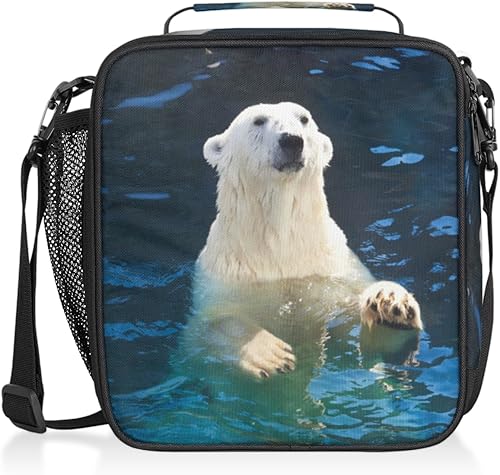 Miniatura 18 de Lonchera con diseño de unicornio y galaxia arcoíris para niños y niñas, bolsa de almuerzo aislada con correa ajustable para el hombro, reutilizable,