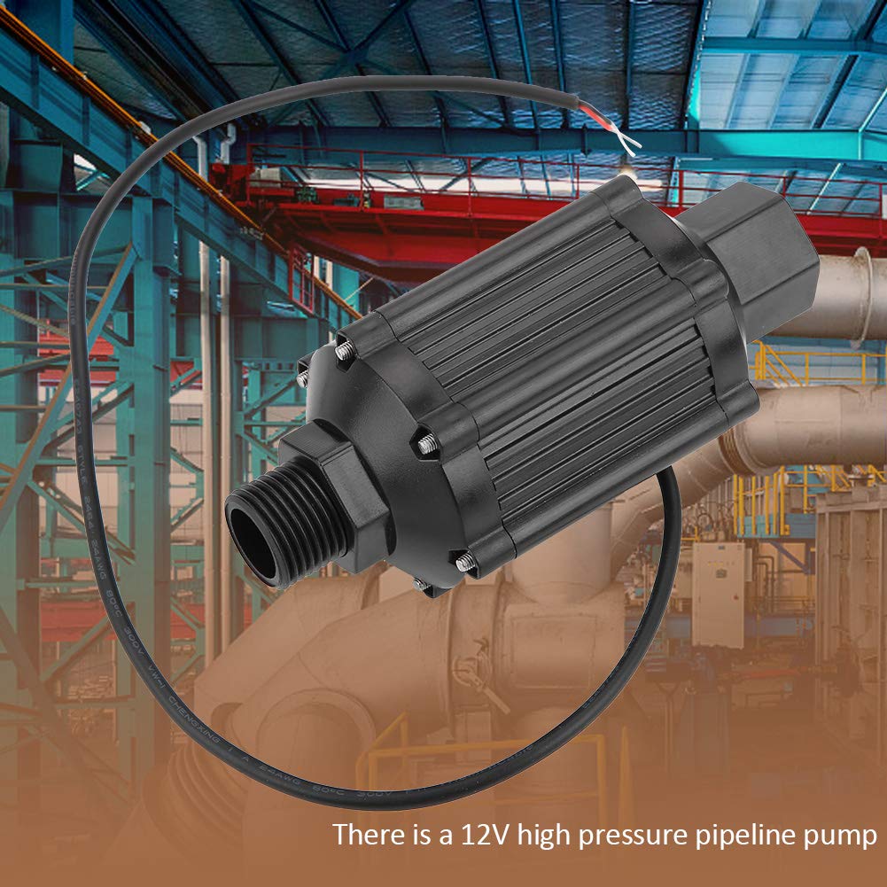 Pipeline-Pumpe, DN15 12 V 18W Luft-Flüssigpumpe Hochdruckpumpe Hochdruck Wasserrohrlinie Pumpe für die Haushaltsindustrie