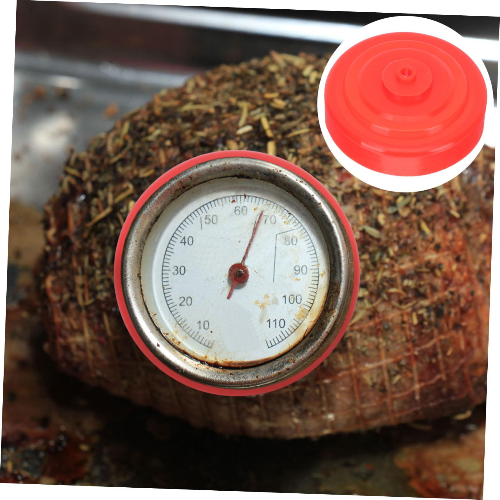 PRETYZOOM 6pcs Food Thermometer Protective Cover Silicone Sleeve for Kitchen Thermometers for Cooking and Meat Measurement