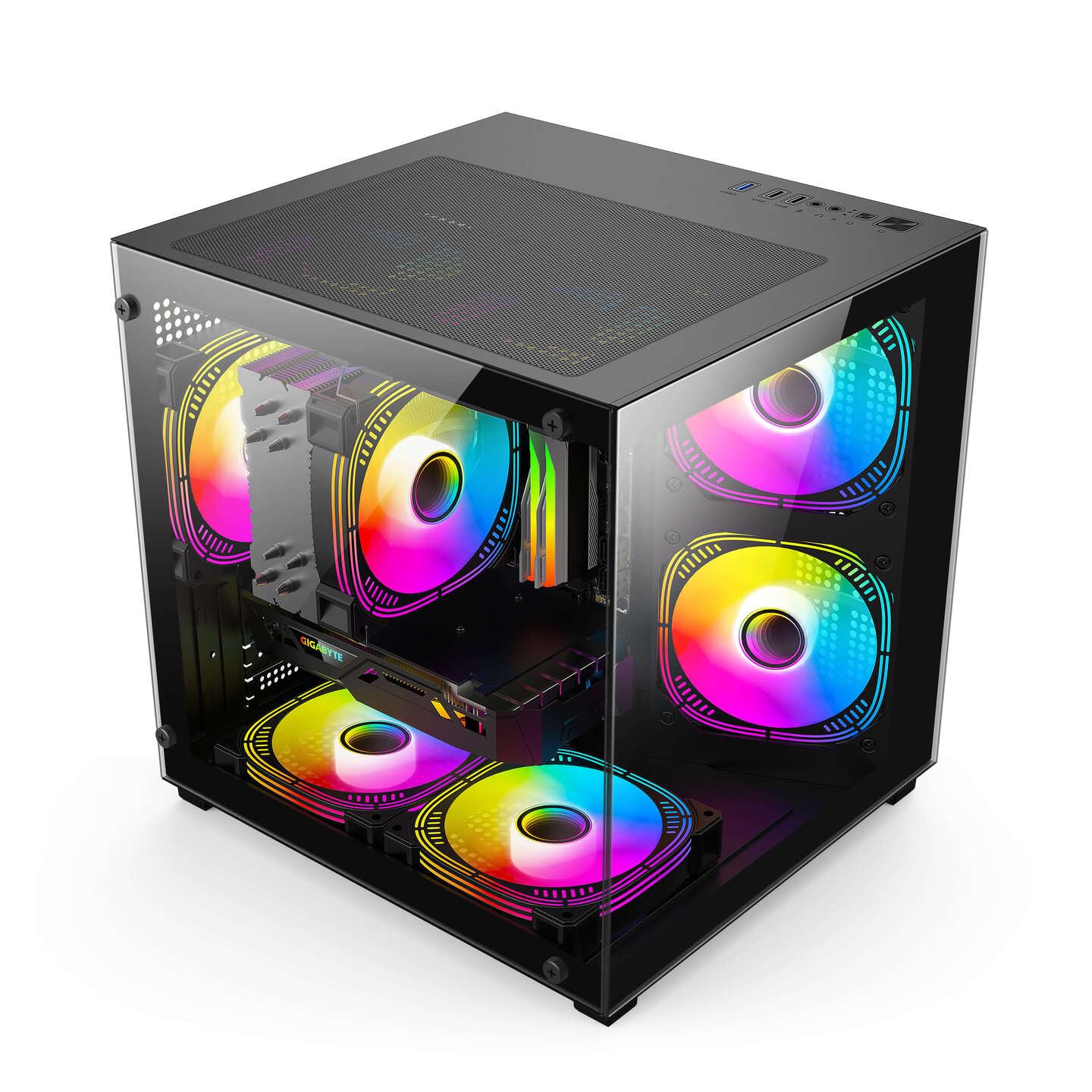 ミドルタワーピラーレスケース新品未使用 Amazon.co.jp: pcケース ミドルタワー pcケース atx ピラーレスpc