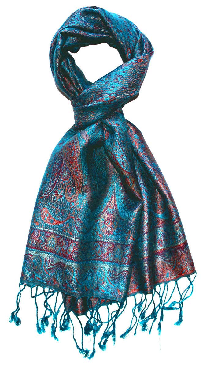 Lorenzo Cana Seidenschal für Männer Schal 100% Seide gewebt Herrenschal elegant Paisley Muster Ton in Ton