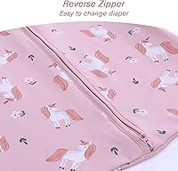 Vista 5 de Miracle Baby Saco de dormir con pies - 0.5 TOG 100% algodón transpirable, diseño sin mangas, saco de dormir para bebé