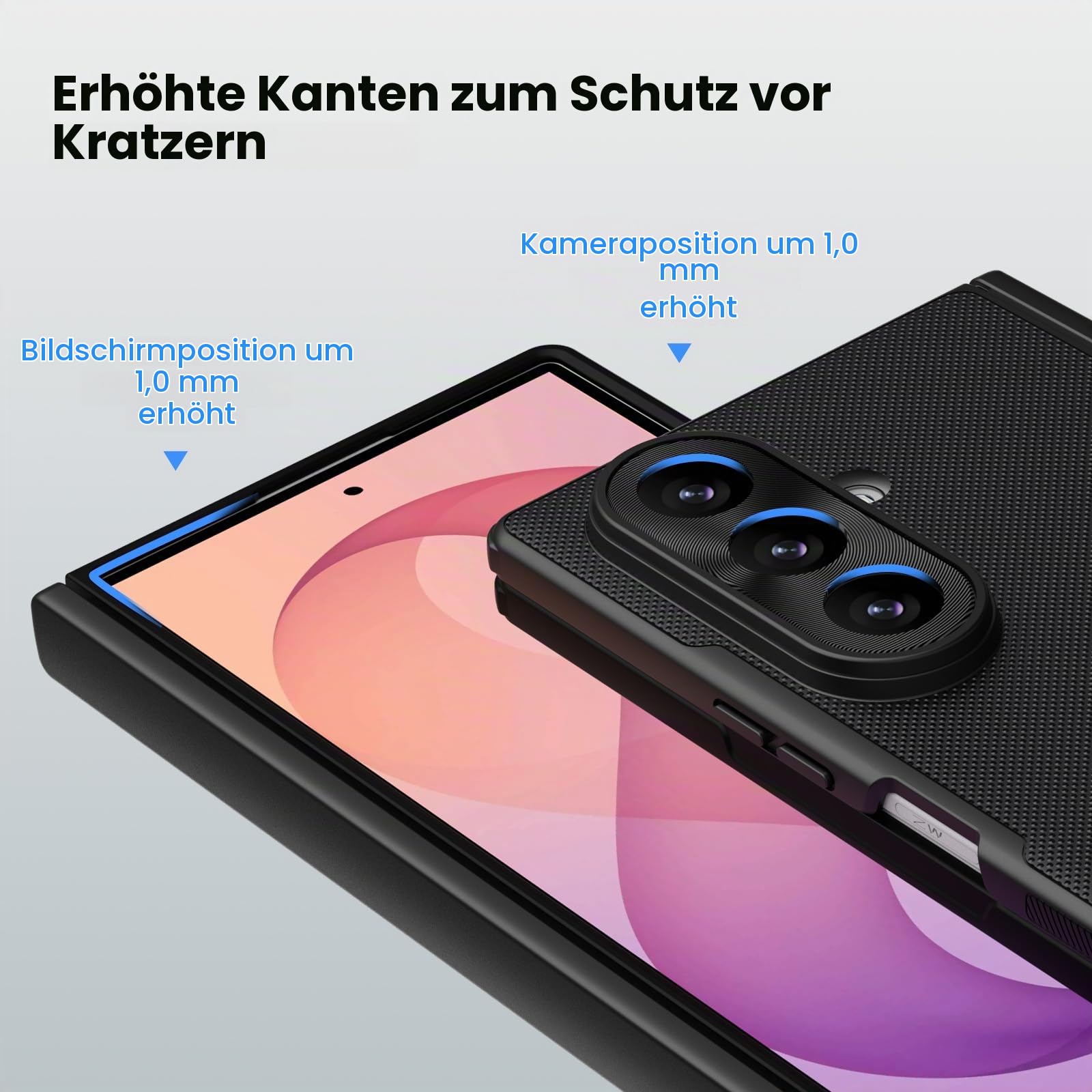Nillkin für Samsung Galaxy Z Fold 8 Ultra Hülle, Kompatibel mit Magsafe, Scharnierschutz Slim Schutzhülle, Frosted Shield Fold Hart PC Anti-Kratz Dünn Handyhülle, Schwarz