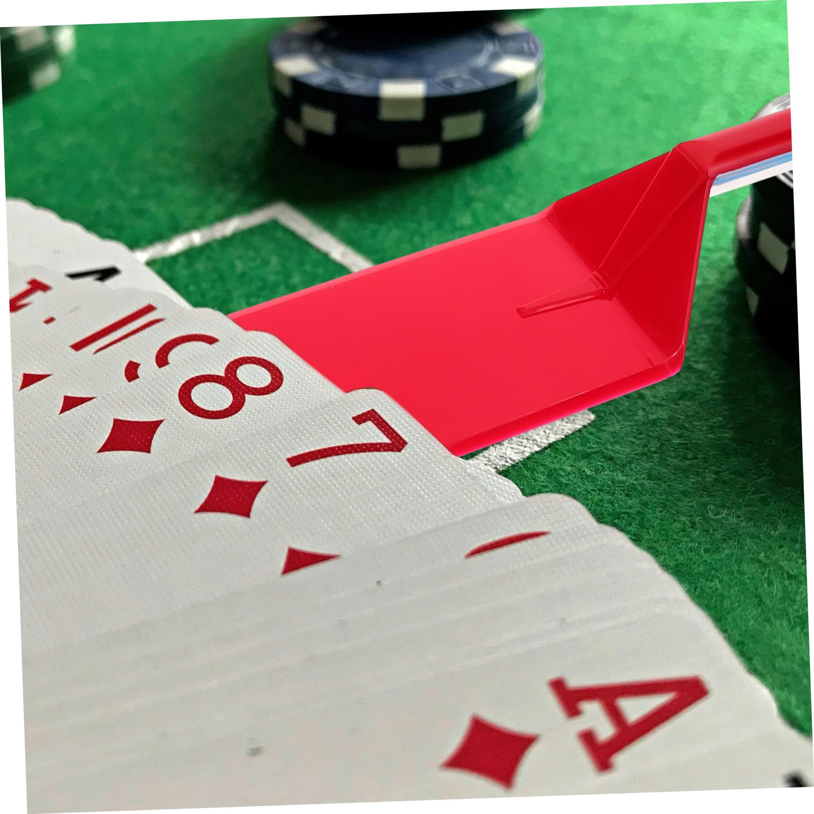 VICASKY 4 Pezzi Pala Per Carte Da Gioco Pala Portatile Riutilizzabile Accessori Per Carte In Plastica Per Rivenditori Per Da Poker Per Uso Domestico Per