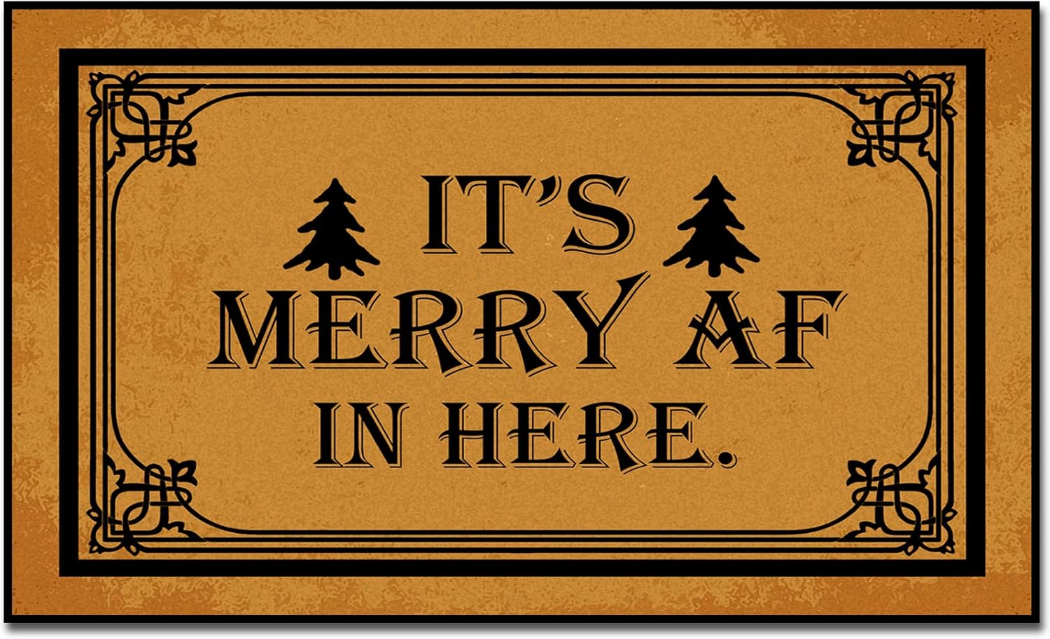 WutePade It’S Merry Af in Here Indoor Outdoor Mats