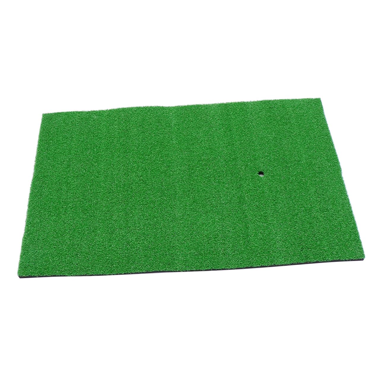 Toddmomy Portable Golf Practice Mat Turf Hitting Pad for Swing Training Realistic Grass Feel Durable Material for Beginners Includes Tee