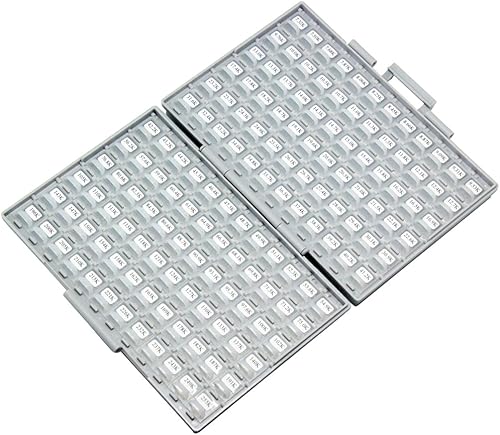 Miniatura 23 de AideTek SMT SMD 0201 Size 144 Values 100pc / Value Resistance Set 1% in Assortment Box-All Enclosure 14400pcs Assorted resistors kit