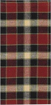 Park Designs Red Concord Black Bear Napkin Set of 4