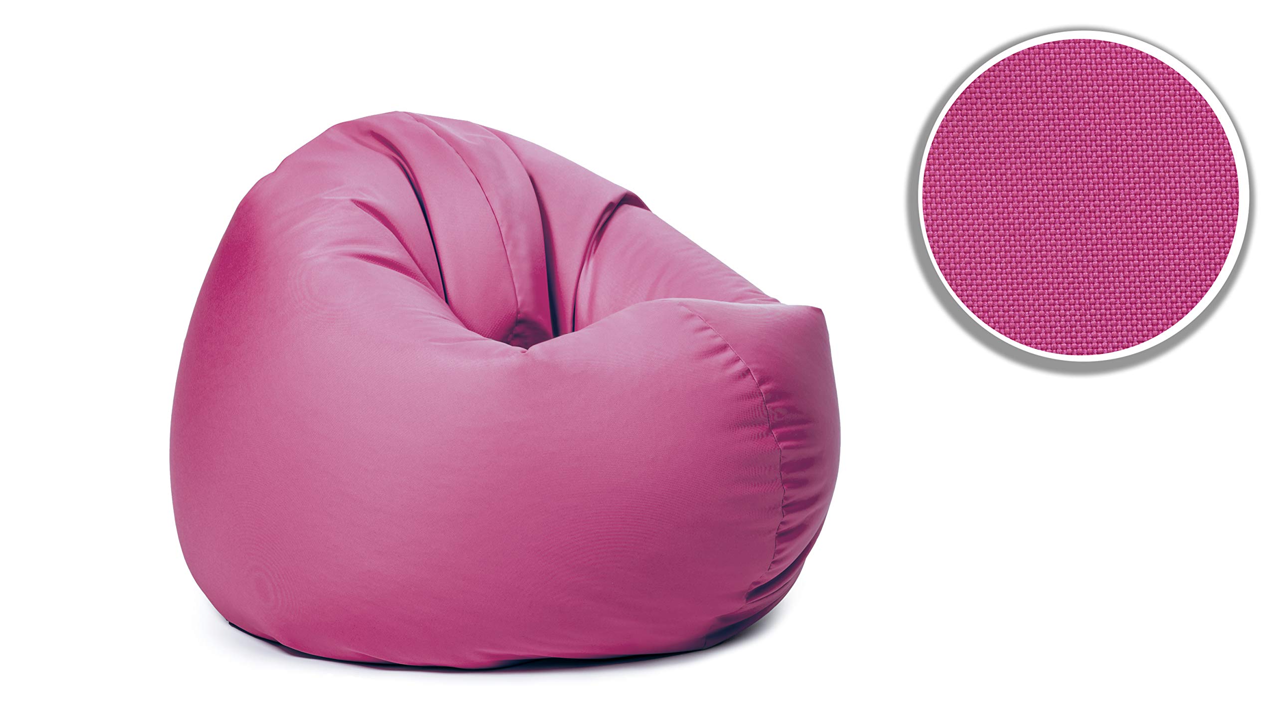 sunnypillow Worek do siedzenia XXL z wypełnieniem ze styropianu, średnica 125 cm, funkcja 2 w 1, do siedzenia i leżenia, na zewnątrz i wewnątrz, dla dzieci i dorosłych, wiele kolorów i rozmiarów do wyboru