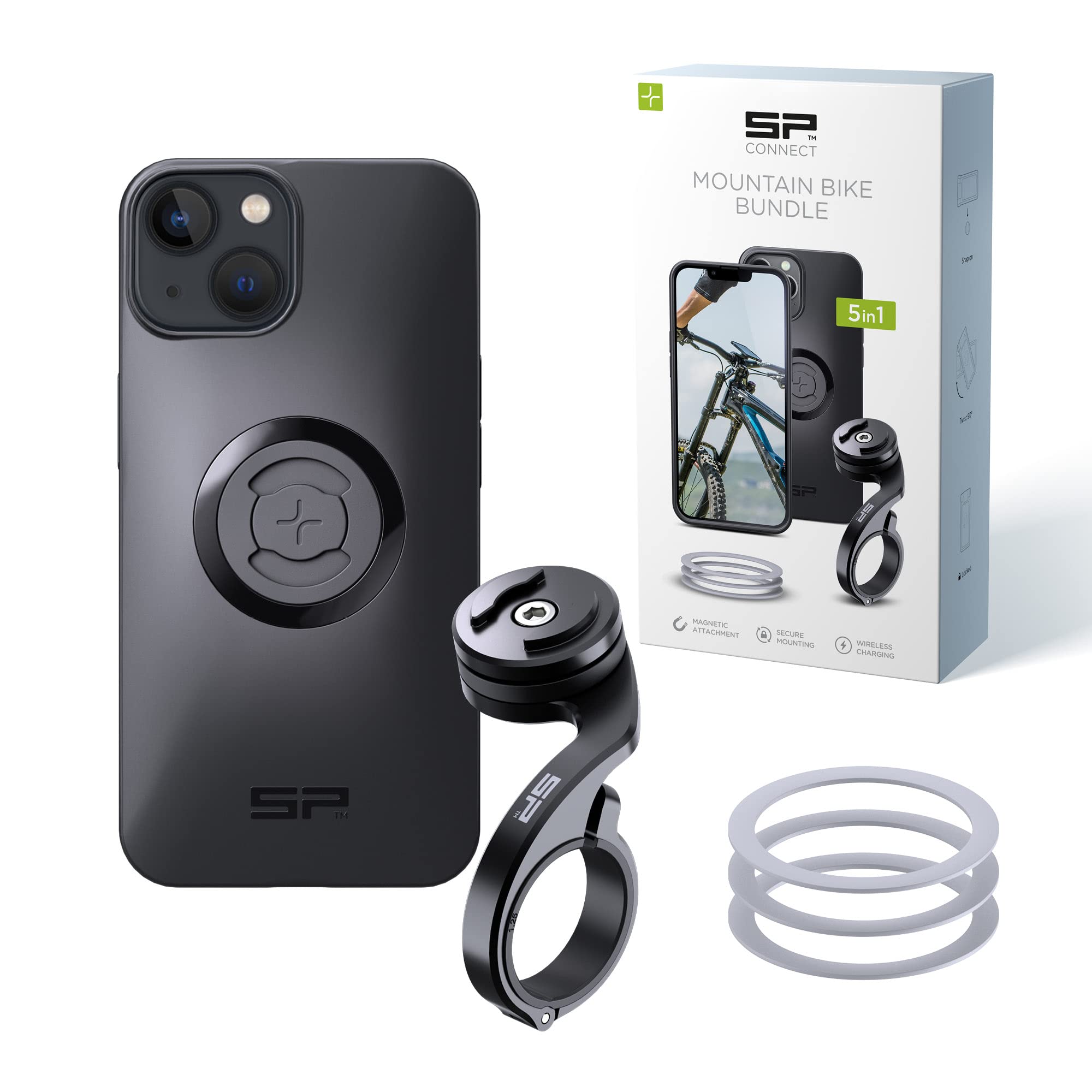 SP CONNECT Soporte para teléfono móvil para Bicicleta | SPC+ | para iPhone 14/13 Soporte para teléfono | móvil para Bicicleta de montaña | para Todos los teléfonos Inteligentes