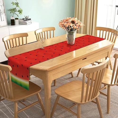 Miniatura 2 de Nepnuser Camino de mesa de sandía de verano, decoración de fiesta de sandía, suministros de fiesta de primer cumpleaños para niña, suministros de