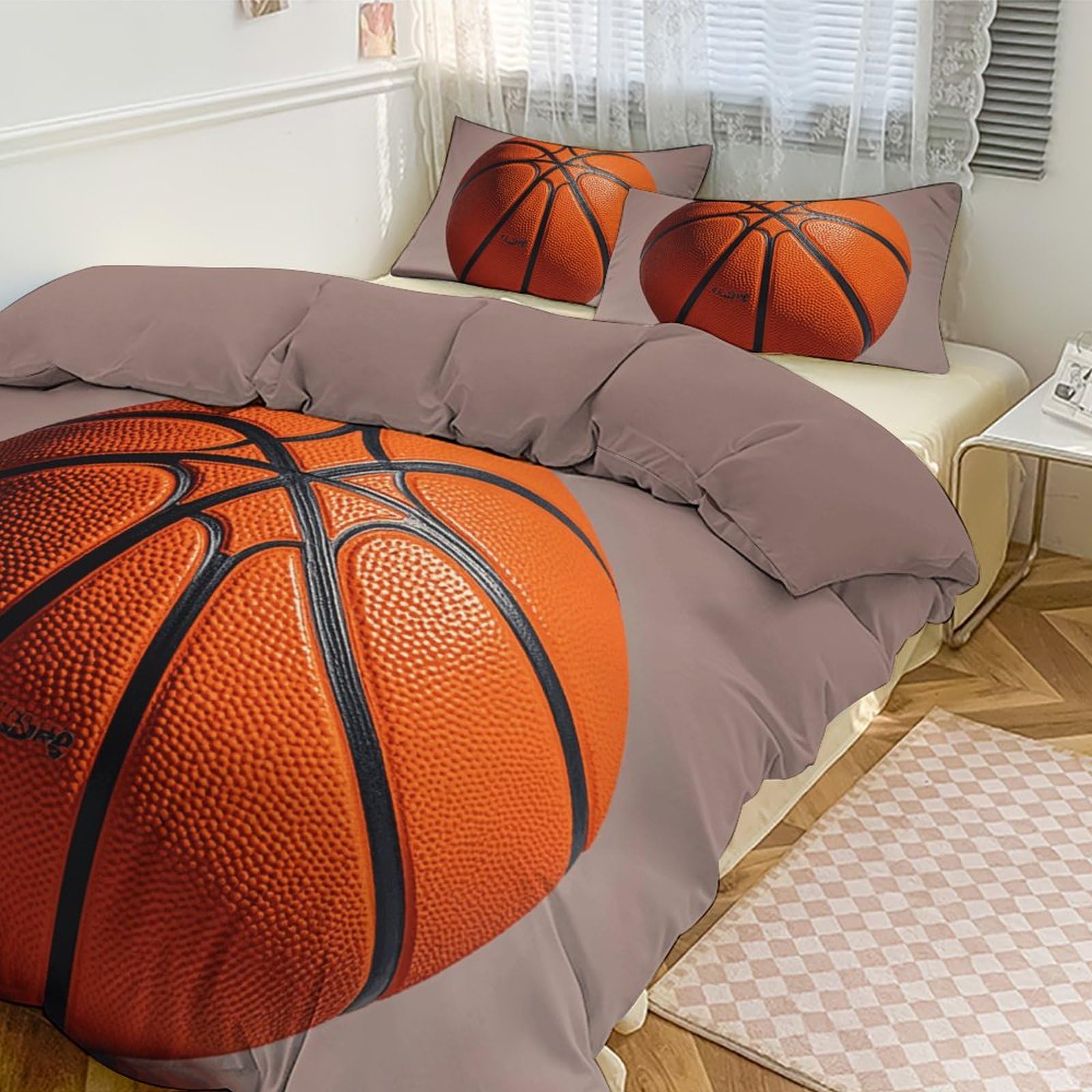 Parure de lit de qualité supérieure orange avec zip invisible 259 cm