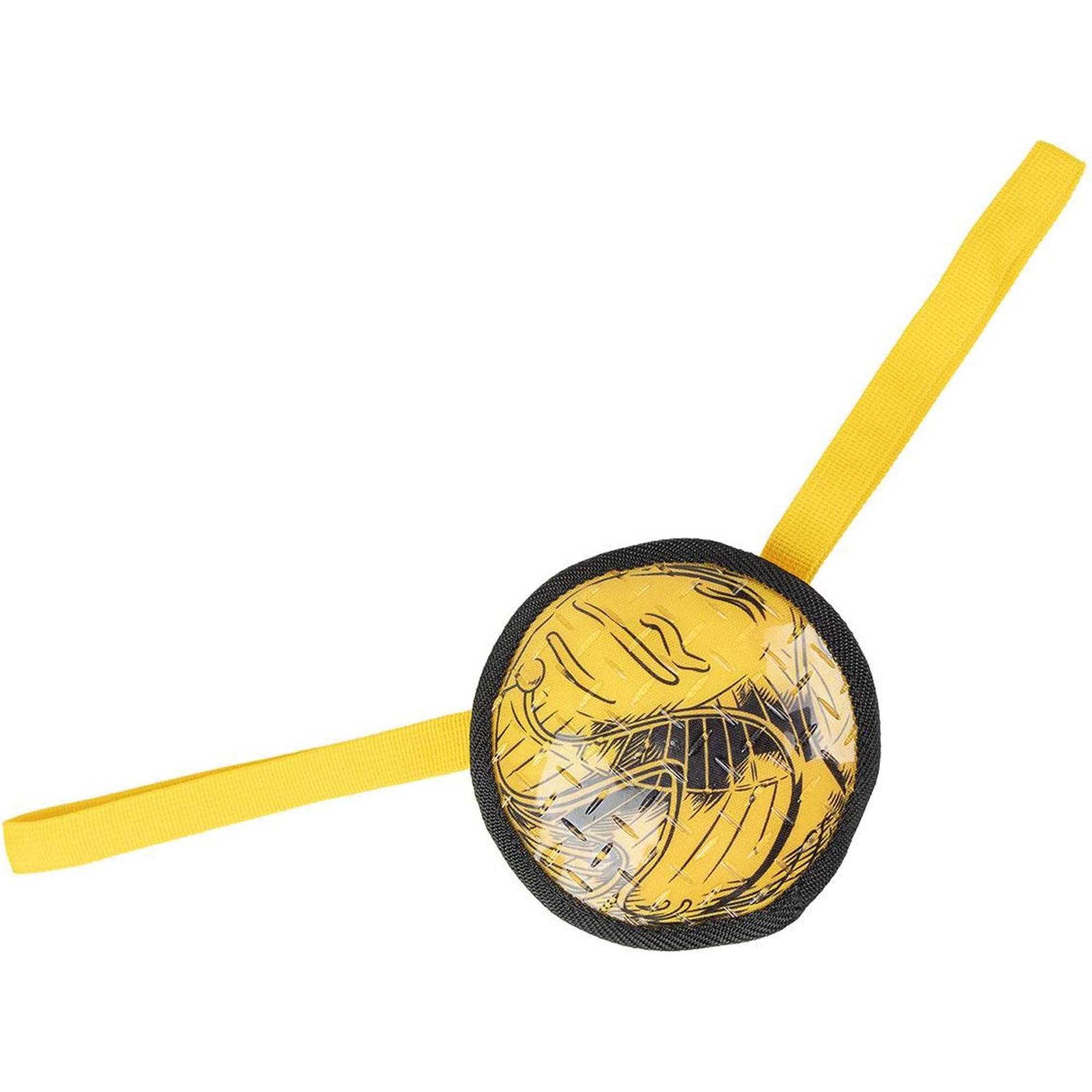 CERDÁ LIFE'S LITTLE MOMENTS Harry Potter Dog Toy - Yellow and Black - Design with Leash - Size 15x6x15cm - Round TPR Polyester Toy - Original Product Designed in Spain