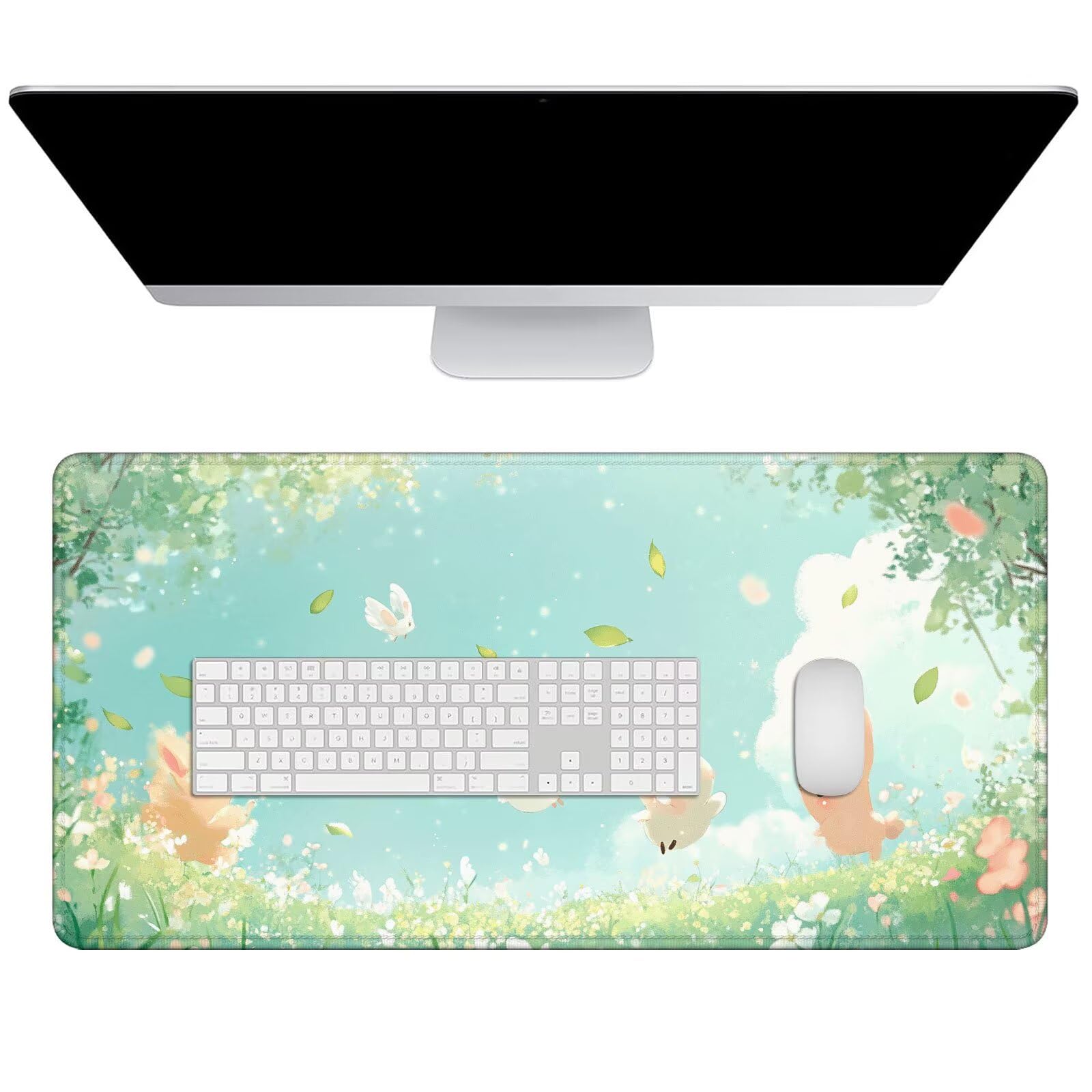 Podkładka pod mysz XXL 1200x600x3mm Podkładka pod mysz do gier z wodoodporną antypoślizgową podstawą, podkładka pod mysz dla graczy, akcesoria biurowe, dokładność prędkości-komfort, zwierzęta domowe