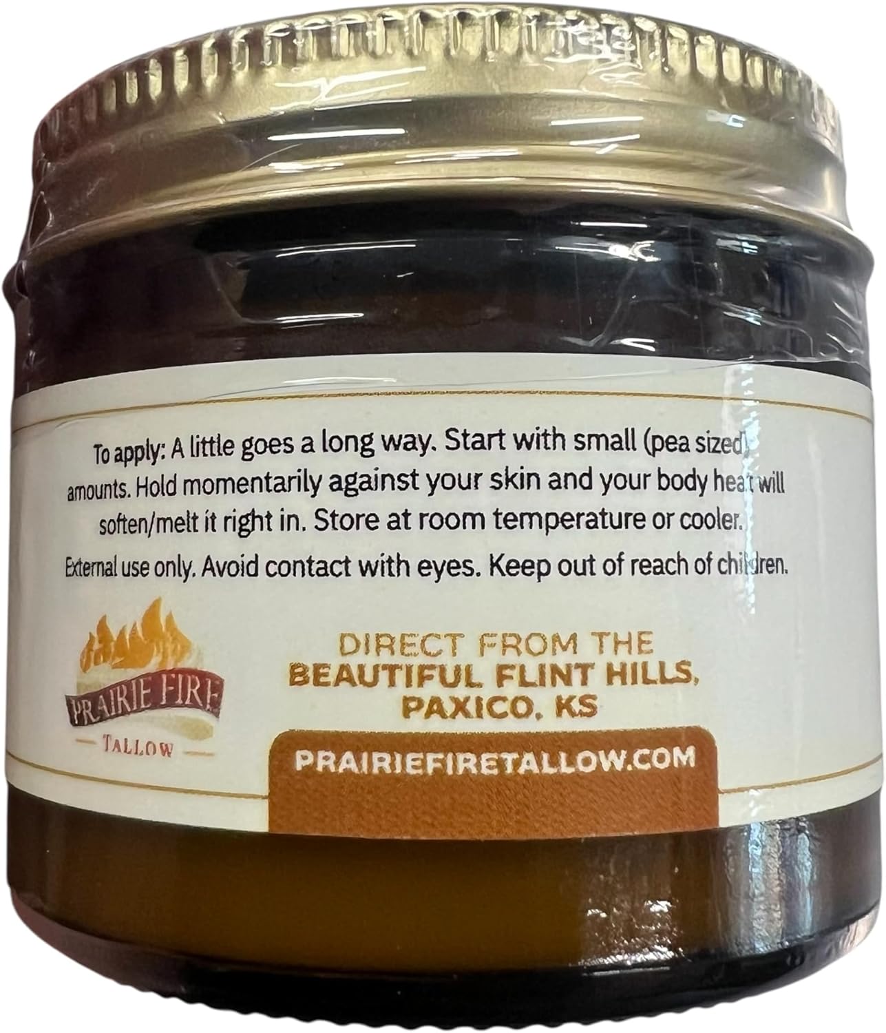 Grass Fed Beef Tallow Balm Grown and Made in USA - Organic Grass Fed and Finished Tallow - Moisturizing Skin Care Frankincense 2 oz