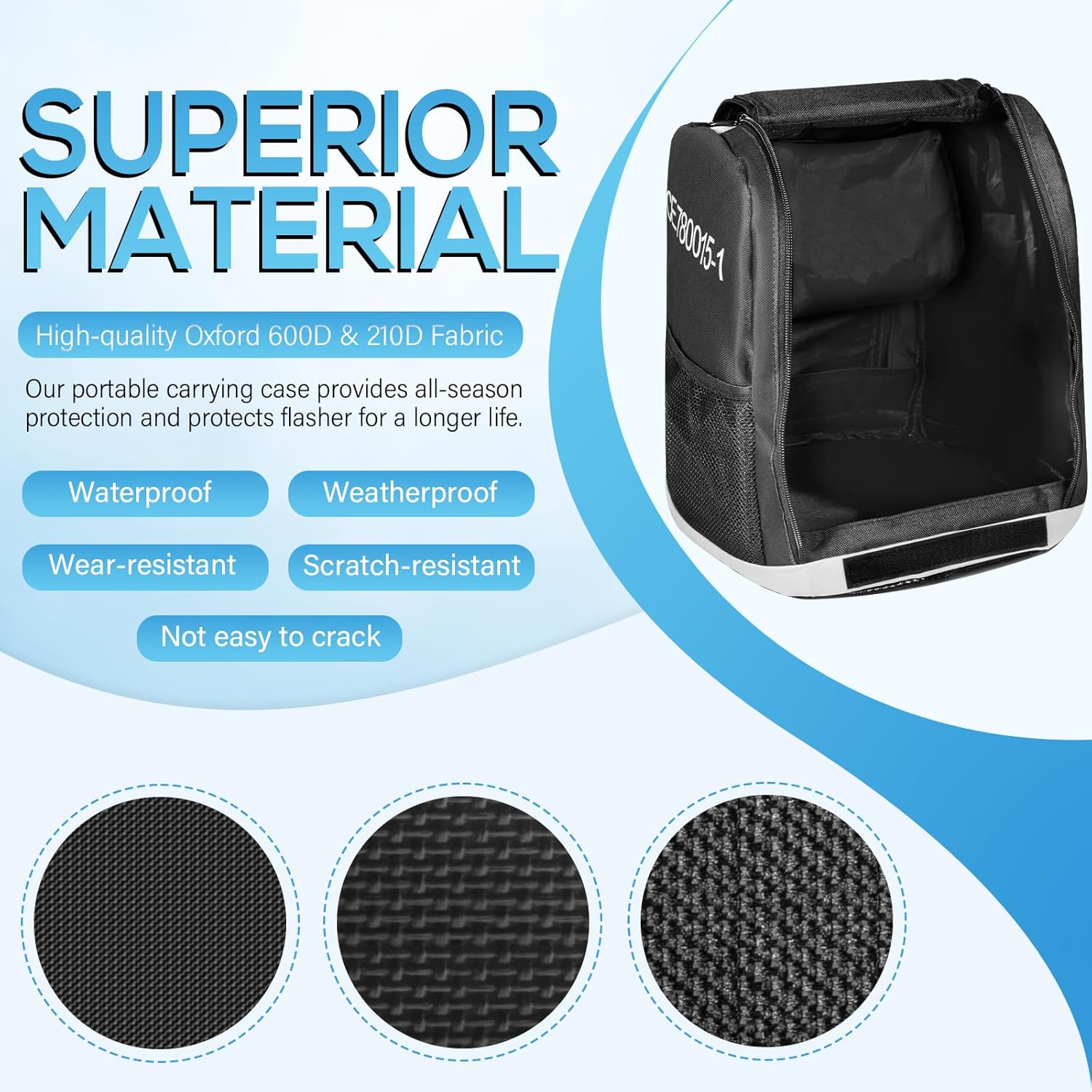 Bonbo 780015-1 Carrying Case for Humminbird ICE Flasher ICE 35, ICE 45, ICE 55 Models, CC ICE Fishing Flasher Soft Sided Carrying Case Storage Travel Bag for Portable GPS Navigator