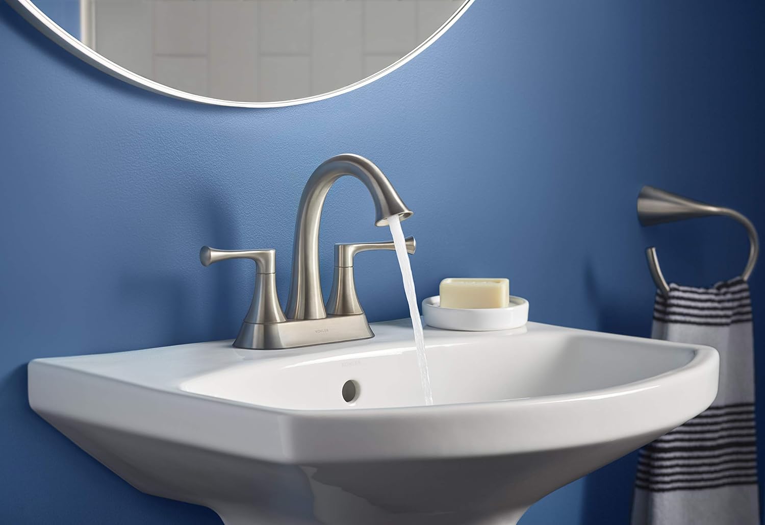 KOHLER Lilyfield Faucet installed in a bathroom sink