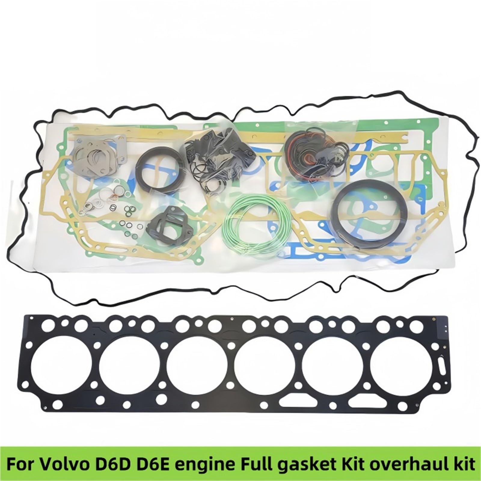 Adatto ai componenti del kit guarnizioni completo del motore Volvo D7E, paraolio dell'albero motore e guarnizione del veicolo. Guarnizioni Motore Kit revisione motore