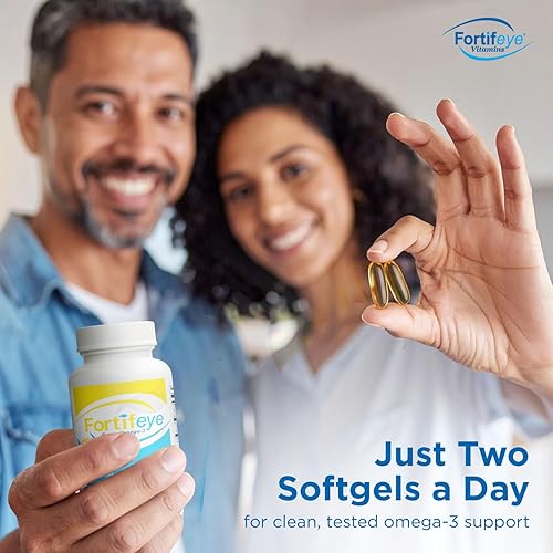 Miniatura 8 de Fortifeye Vitamins Aceite de pescado súper omega-3, sabor a limón, triglicérido natural, 900 EPA / 600 DHA por servicio (180 unidades)