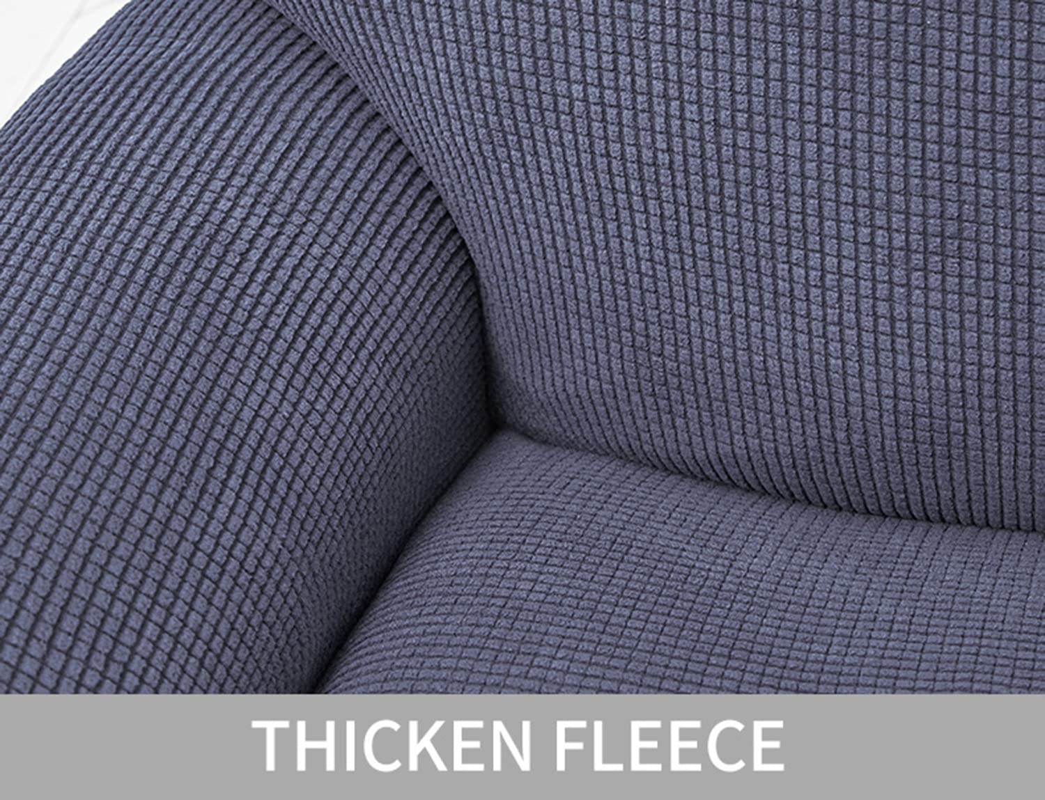 Stoelhoes Voor Fauteuil 1-Zits - Rekbare Jacquard Pluche Met Zakken, Antislip & Wasbaar, Bescherming Voor Huisdieren