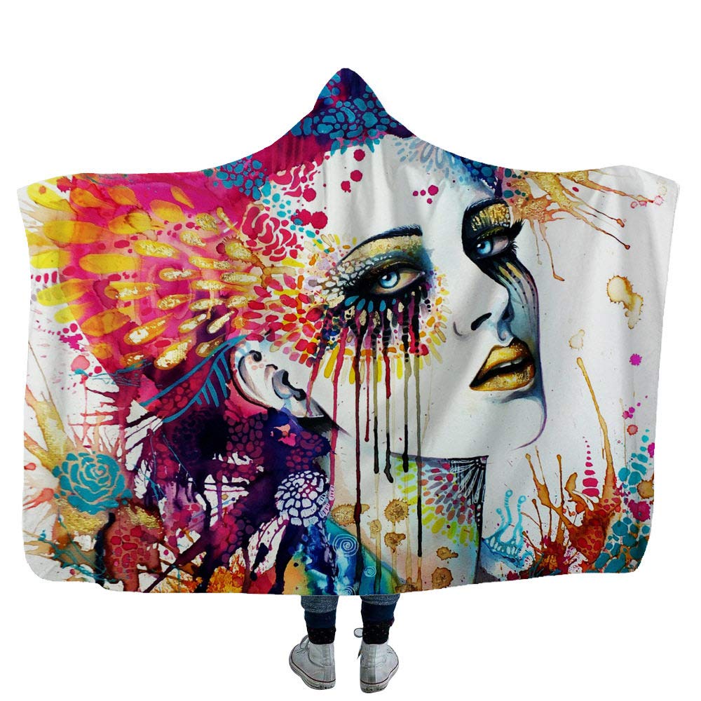 Couverture Soft Blanket Sherpa haut de gamme au motif d'impression unique et peluche épaisse