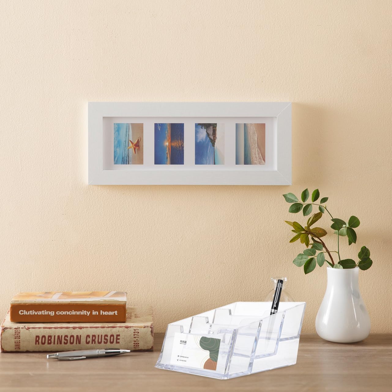 3 Series Soporte Para Tarjetas Plástico Transparente Organizador De Escritorio Para Oficina Almacenamiento De Tarjetas De Visita Para Recepciones Y Exposiciones 2 Piezas X 3