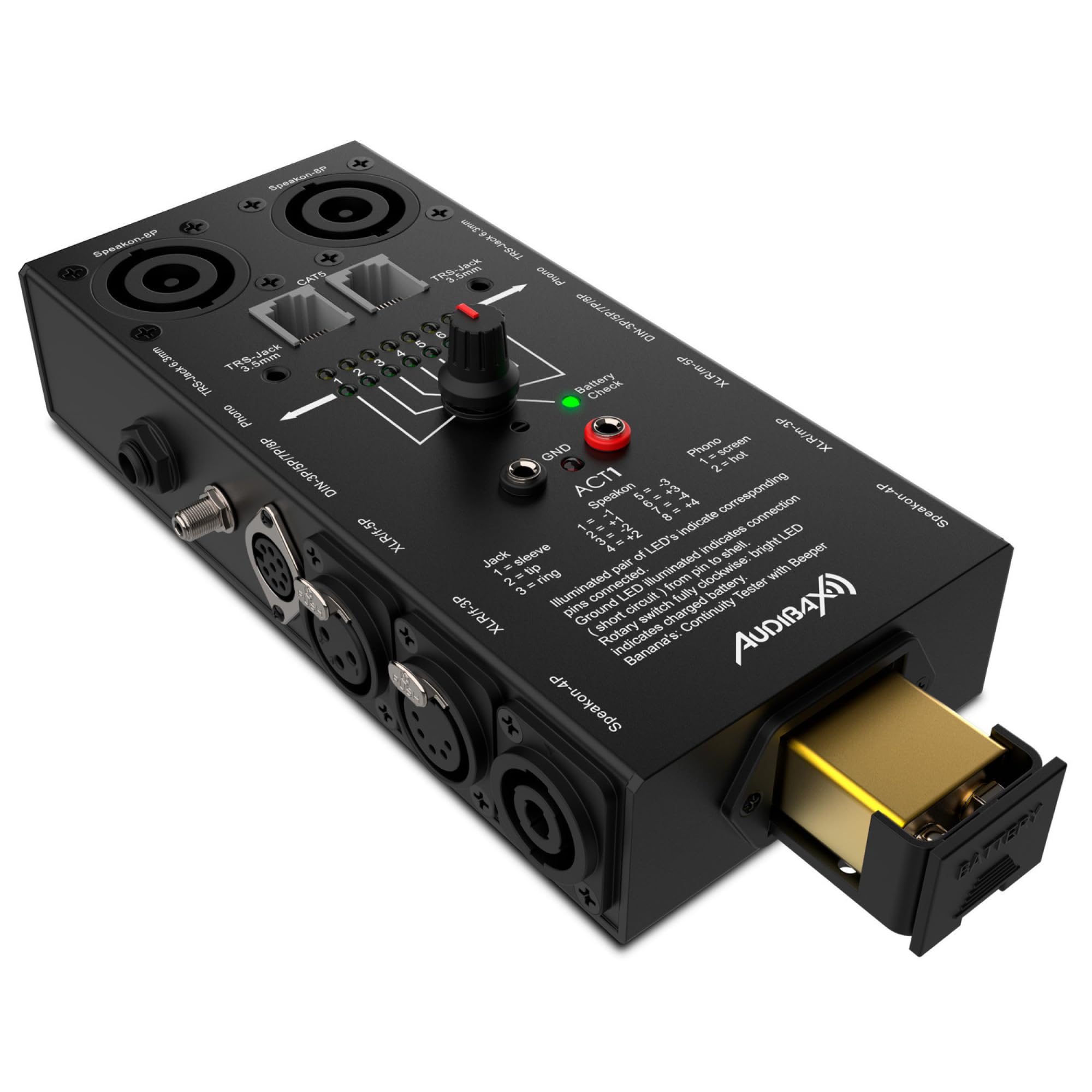 Audibax ACT1 Probador de Cables Multiconexión