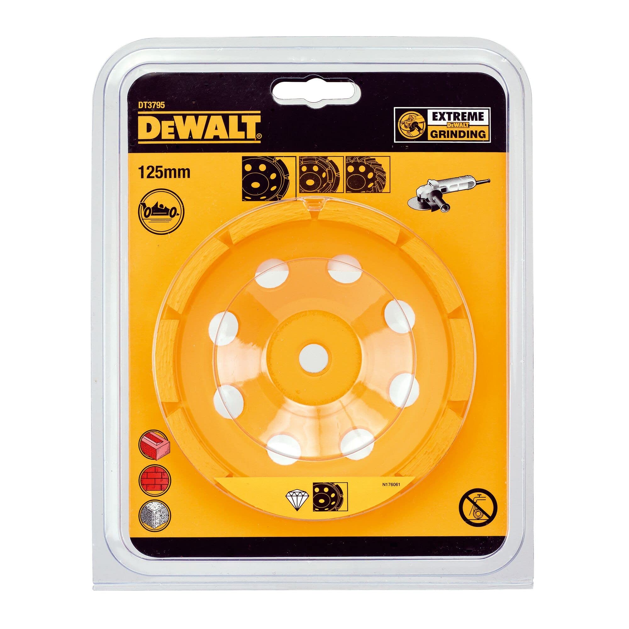 DEWALT Wytrzymały Tarcza copa 125mm rosca m14 prosty dla profesjonalistów i majsterkowiczów do pracy profesjonalnej 125mm