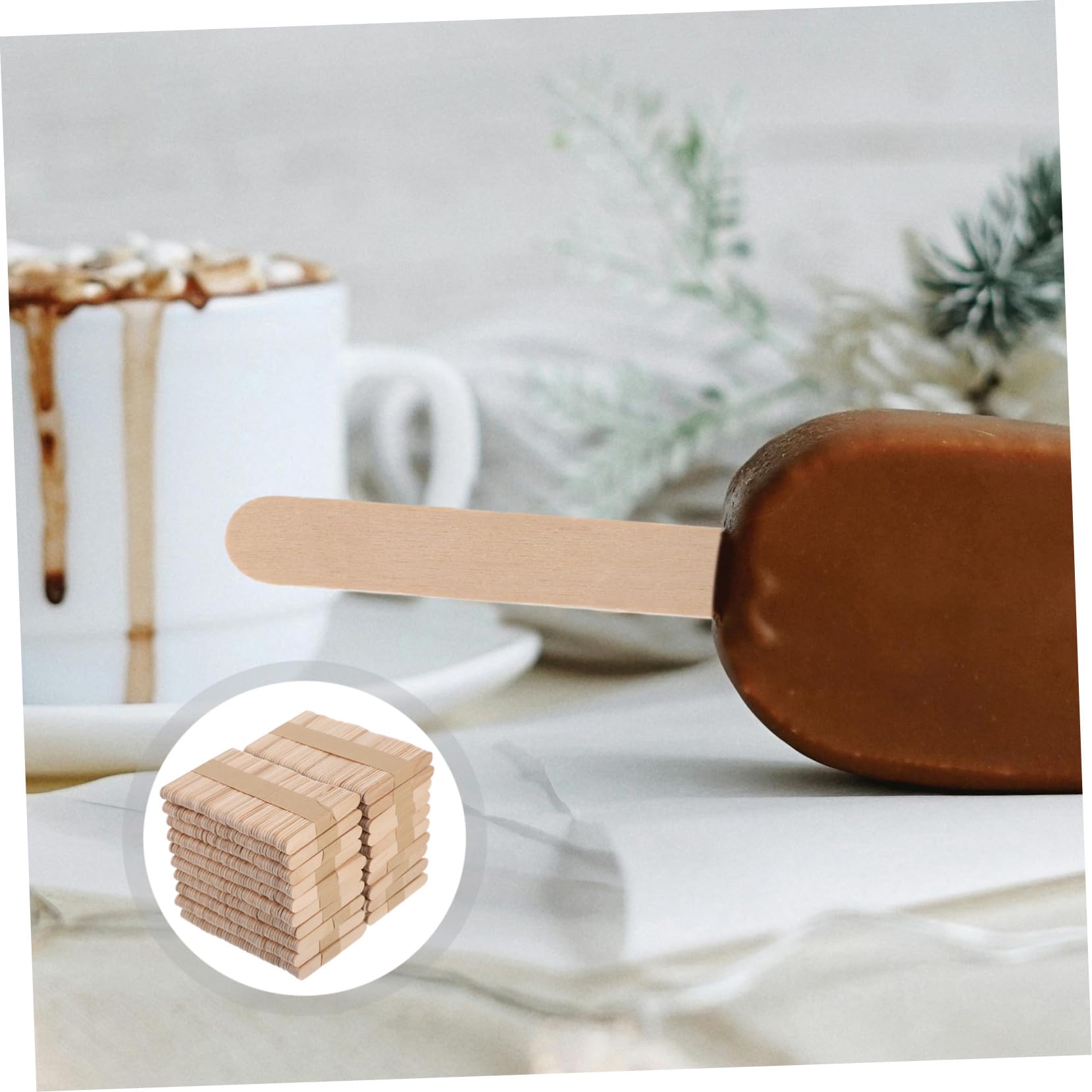 Anneome 1000 Piezas Palitos Madera para Manualidades Naturales Multiuso para Proyectos DIY Suministros Artísticos