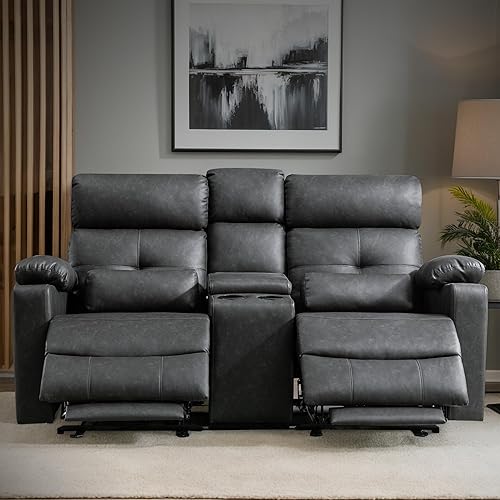68" Power Reclining Loveseat with Heat & Massage, Wall Hugger