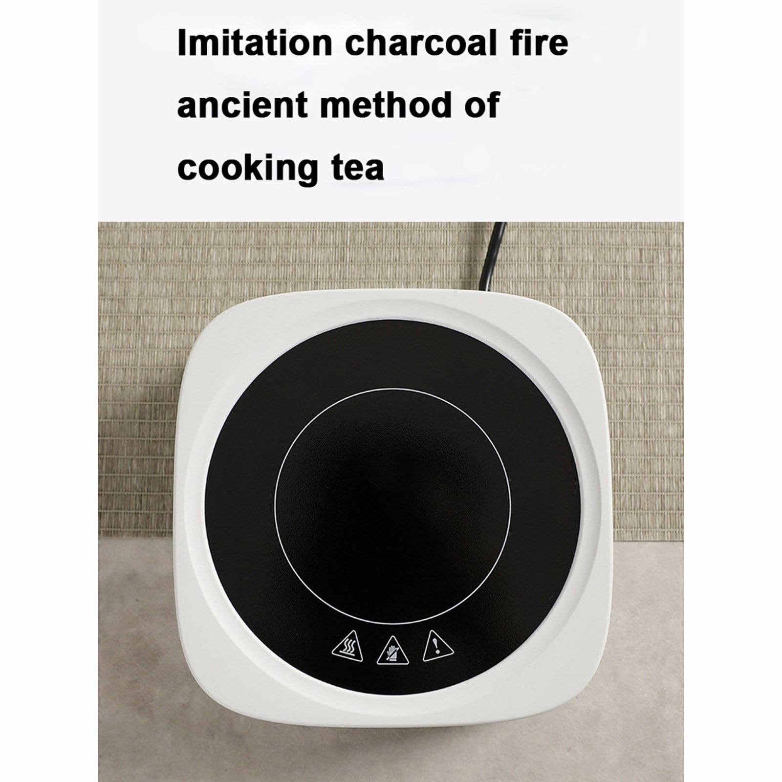 1000W Mini Touch wyciszenie elektryczny piec ceramiczny szklany garnek garnek ceramiczny żelazny garnek uniwersalny wrząca woda ekspres do herbaty gospodarstwa domowego 220V,Black