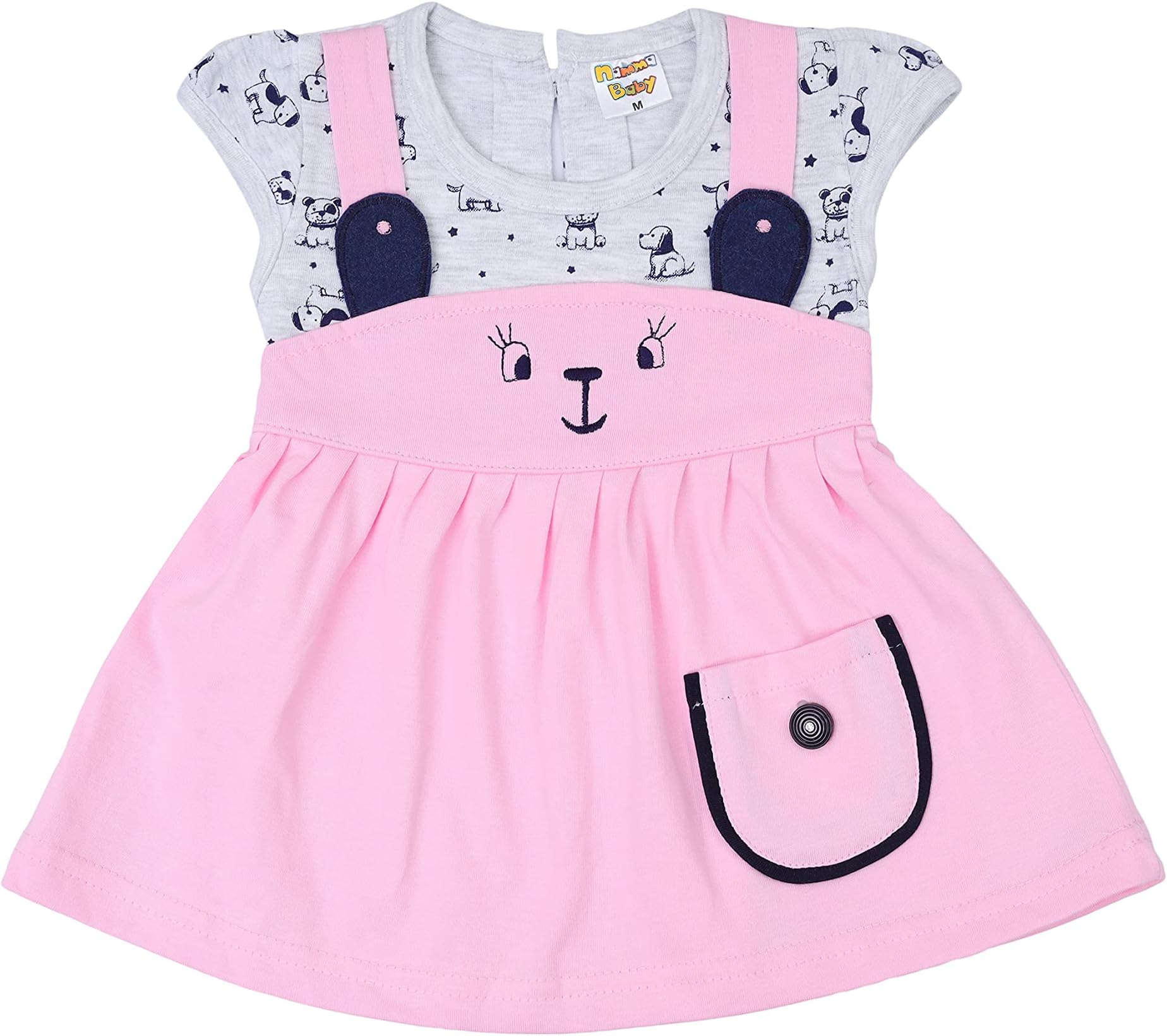 NammaBaby Baby Girls' A-Line Mini Frock Dress