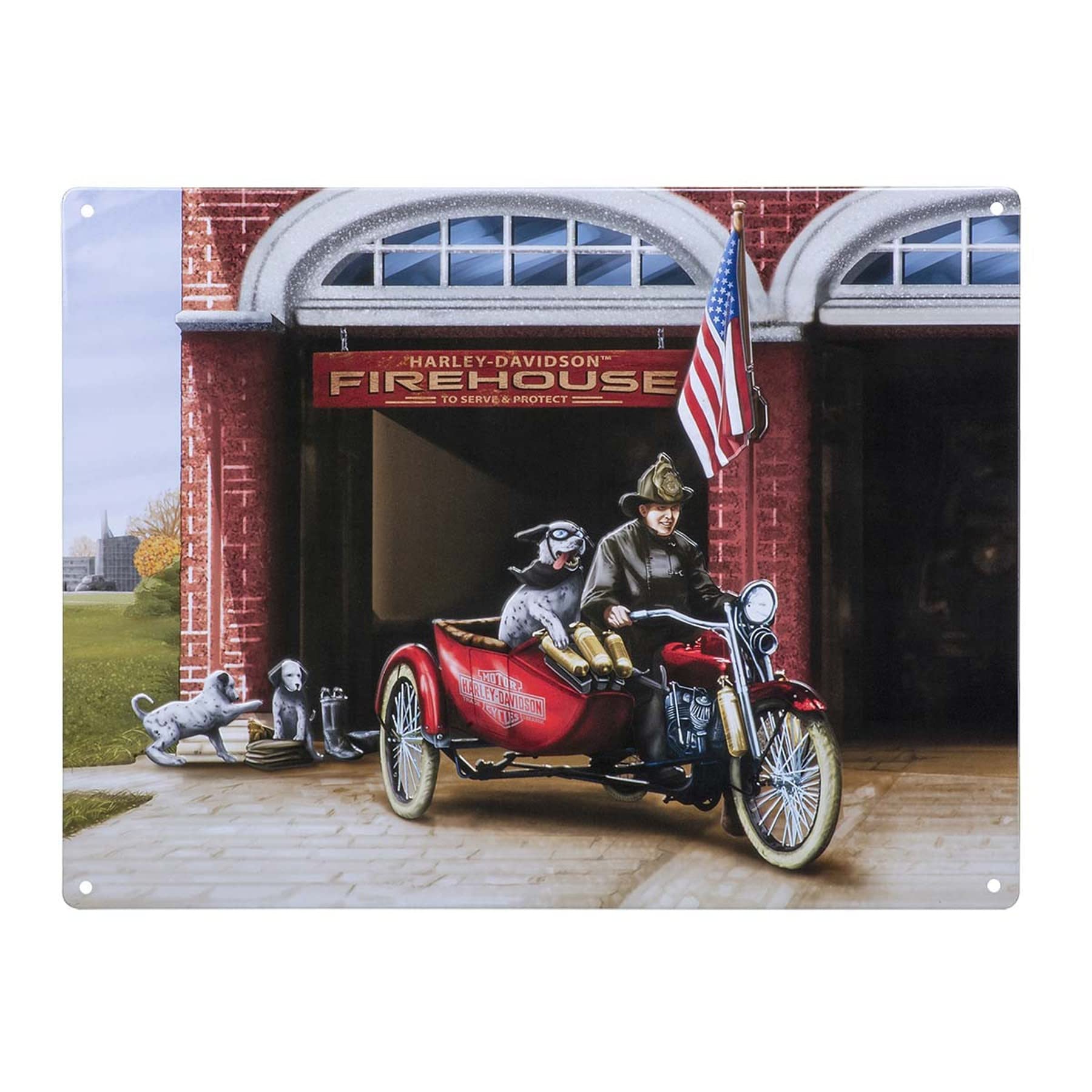 Plaque Métal Harley-Davidson Enseigne Vintage Garage HDL-15556
