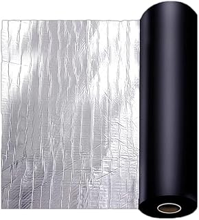 Dachfolie Aluminium Selbstklebend, Dachpappe Rolle Dach Reparaturband Wasserdicht, Dachbahn Bitumen Schindeln für Vogelhaus Carport Gartenhaus(20x100cm)