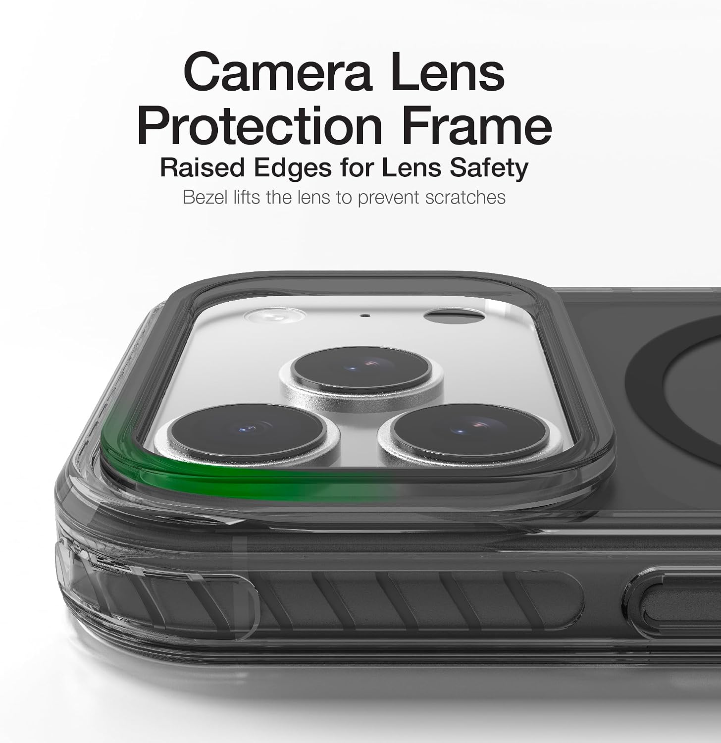 AMAZINGthing for iPhone 17 Pro [Titan Pro Case], Designed for MagSafe Accessories, 12FT Drop Proof, Magnetic Phone Cover, Military Grade Protection, Anti Yellowing, Transparent, Black