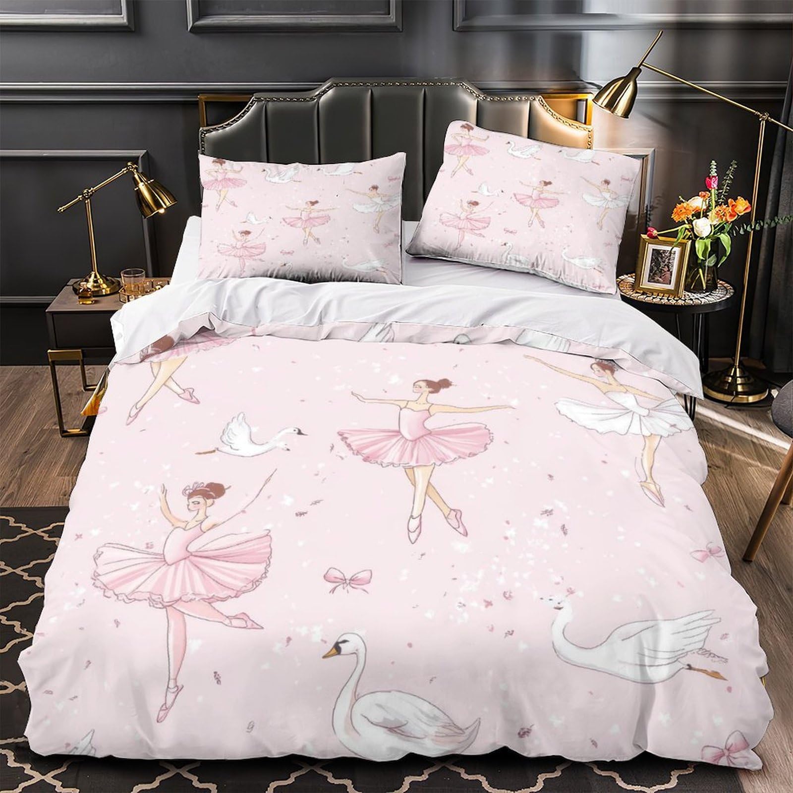 Housse de couette danseuse de ballet pour sublimer la chambre d'une fille 140x200