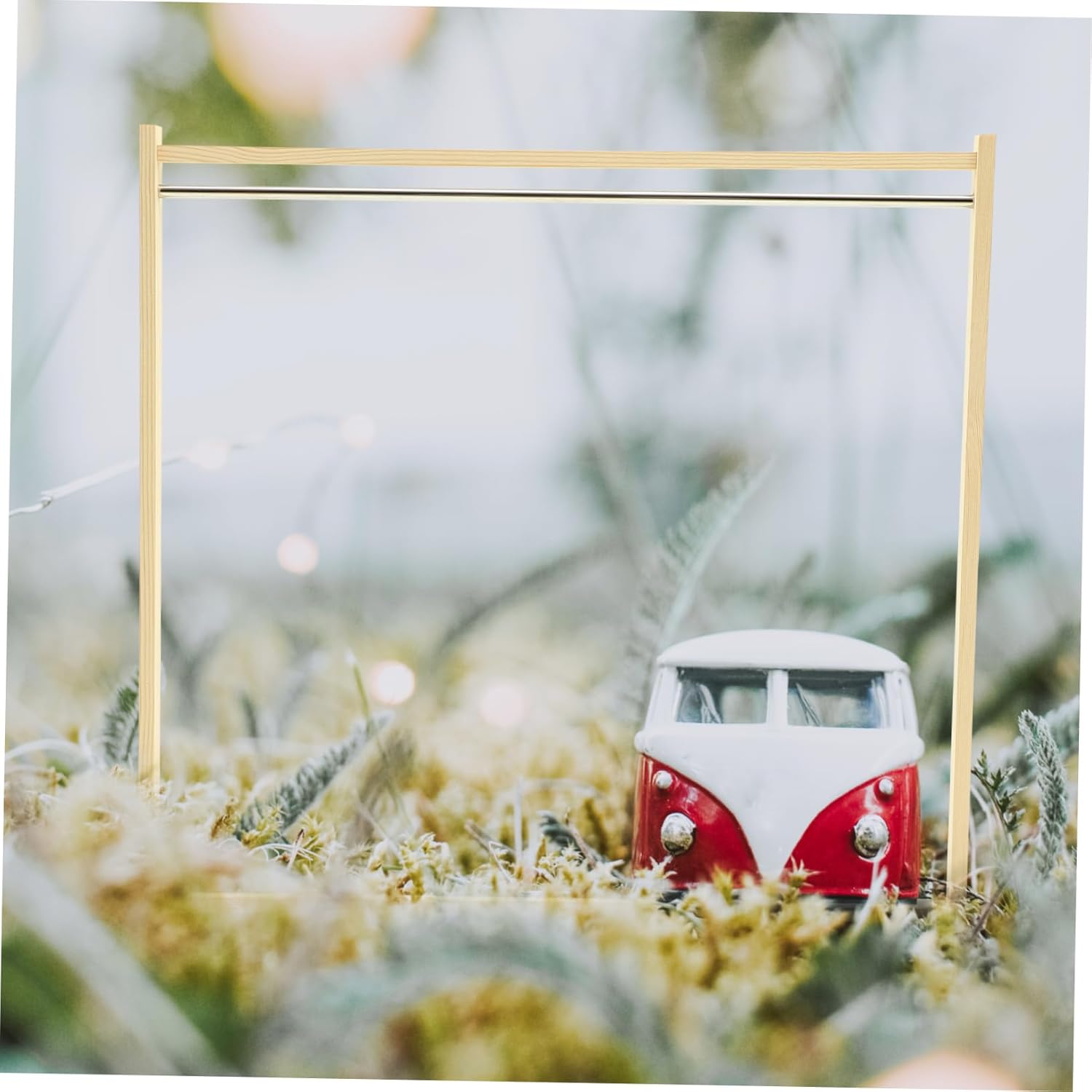 IMIKEYA Wooden Doll Clothes Hanger Rack Organizer for Easy Storage Doll Garment Stand Practical for Wardrobe Management