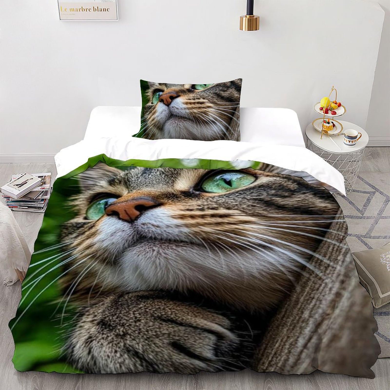Housse de couette 135x200cm animaux 3D pour transformer la chambre d'enfant