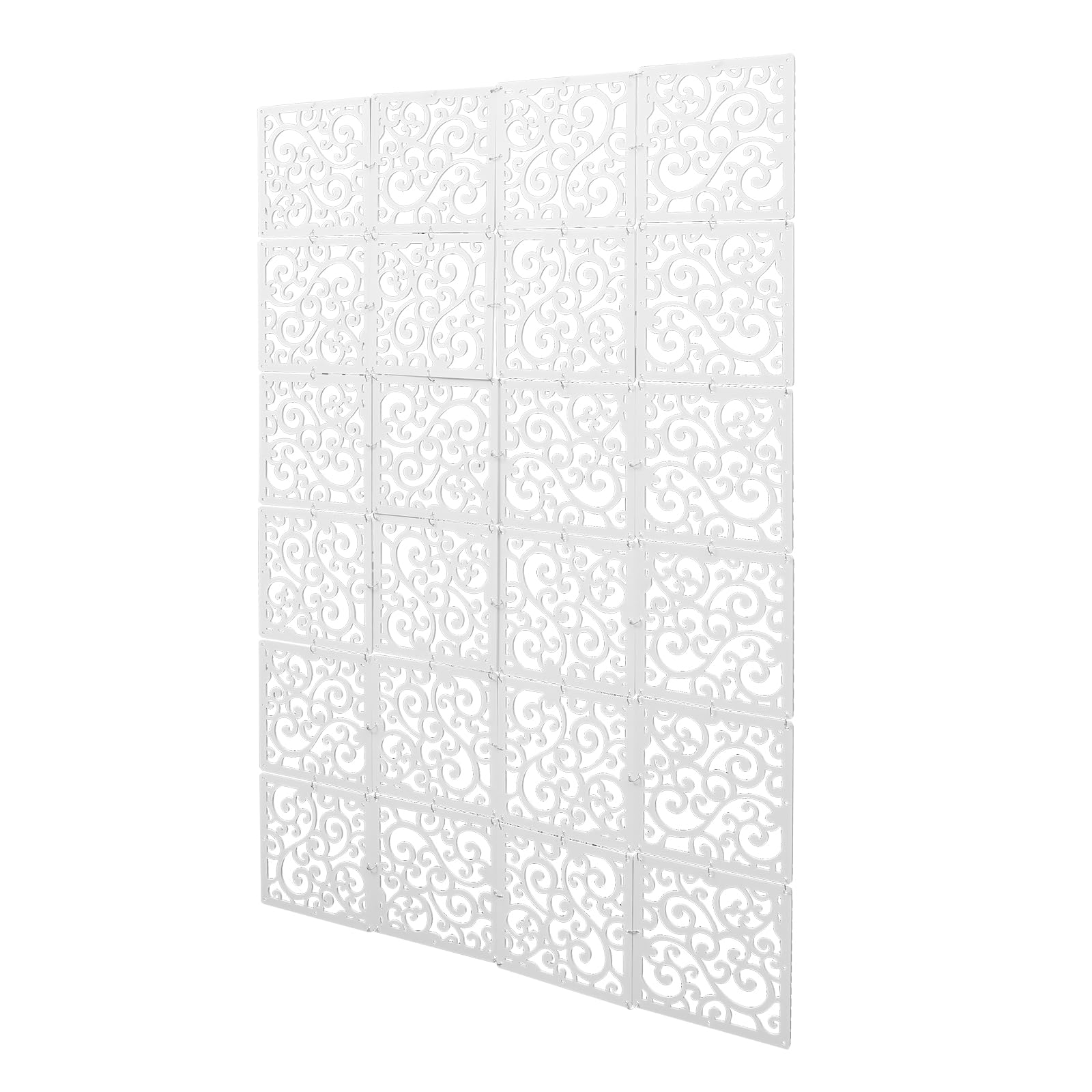 WooDerson 24 separadores de ambientes colgantes, de resina de PVC, biombo colgante, para puertas, salones, ventanas y dormitorios (24, flor de vid)