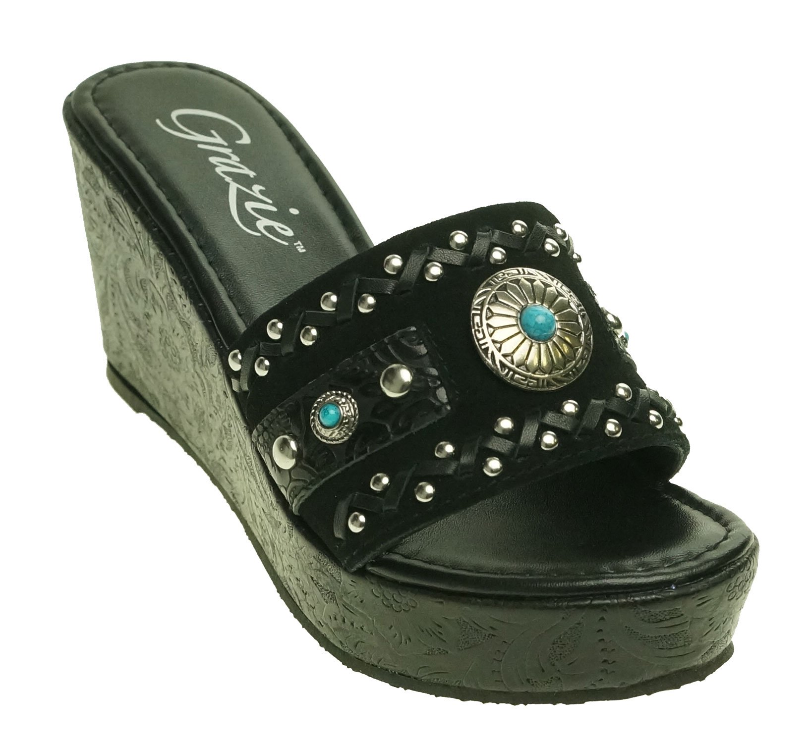 GrazieWomen's Thora Wedge Sandals