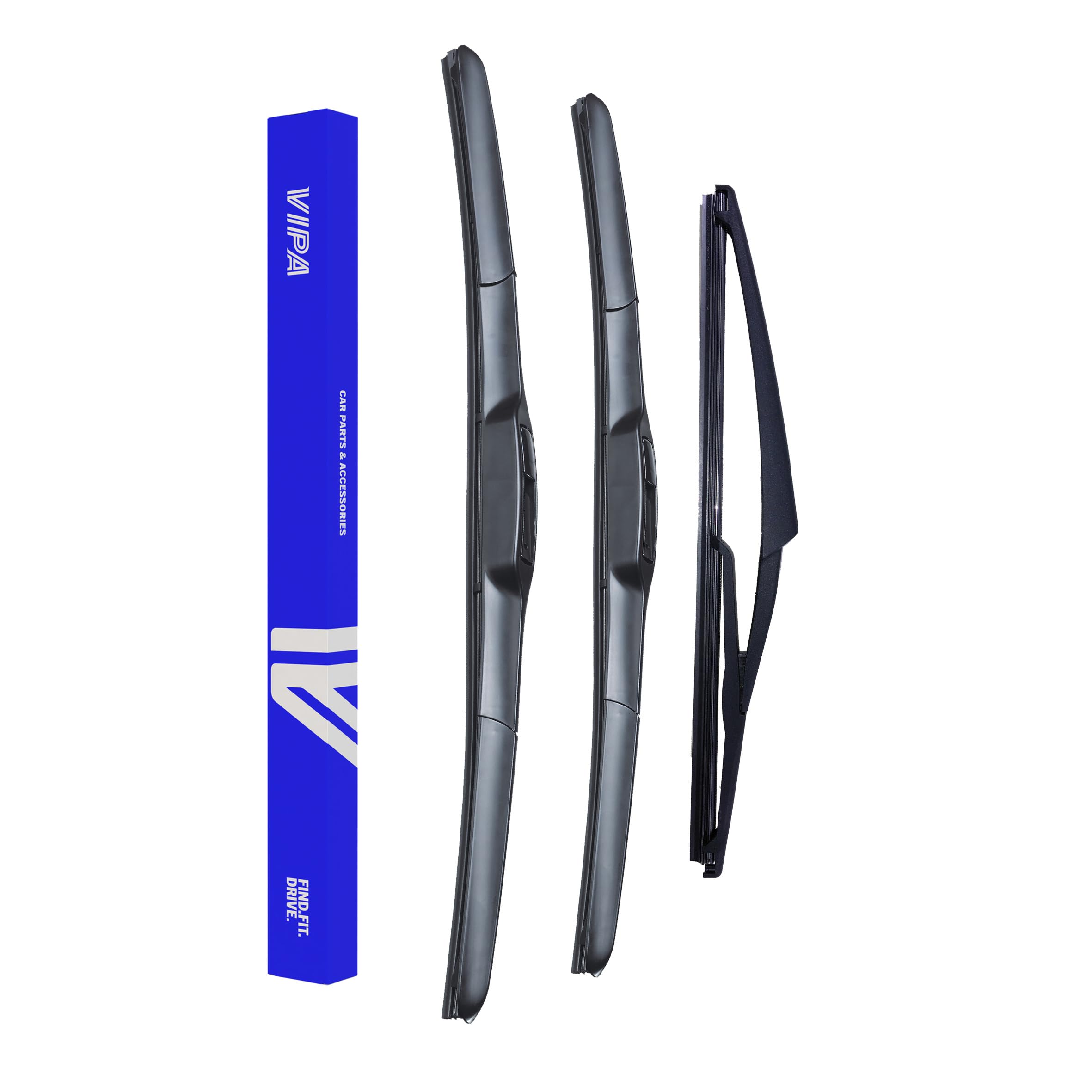 Vipa Car Parts Premium Wiper Blade Set | fits: HYUNDAI i20 Hatchback (Dec 2014 to Apr 2021) | All-Weather Performance | Durable, Streak-Free Windshield Wipers | Easy Installation
