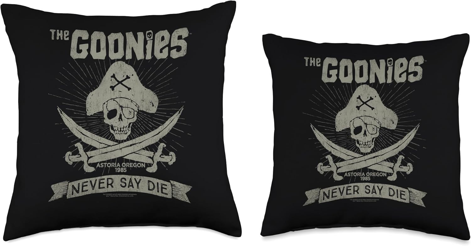 The Goonies Never Say Die Throw Pillow