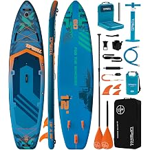 UPWELL 12' 36" Extra Wide Stand Up Paddle Board, 2+1 SUP Board for Adults & Teens, Inflatable SUP Board with Premium Accessories, 125L Backpack, Paddle, Leash, Hand Pump, Fins