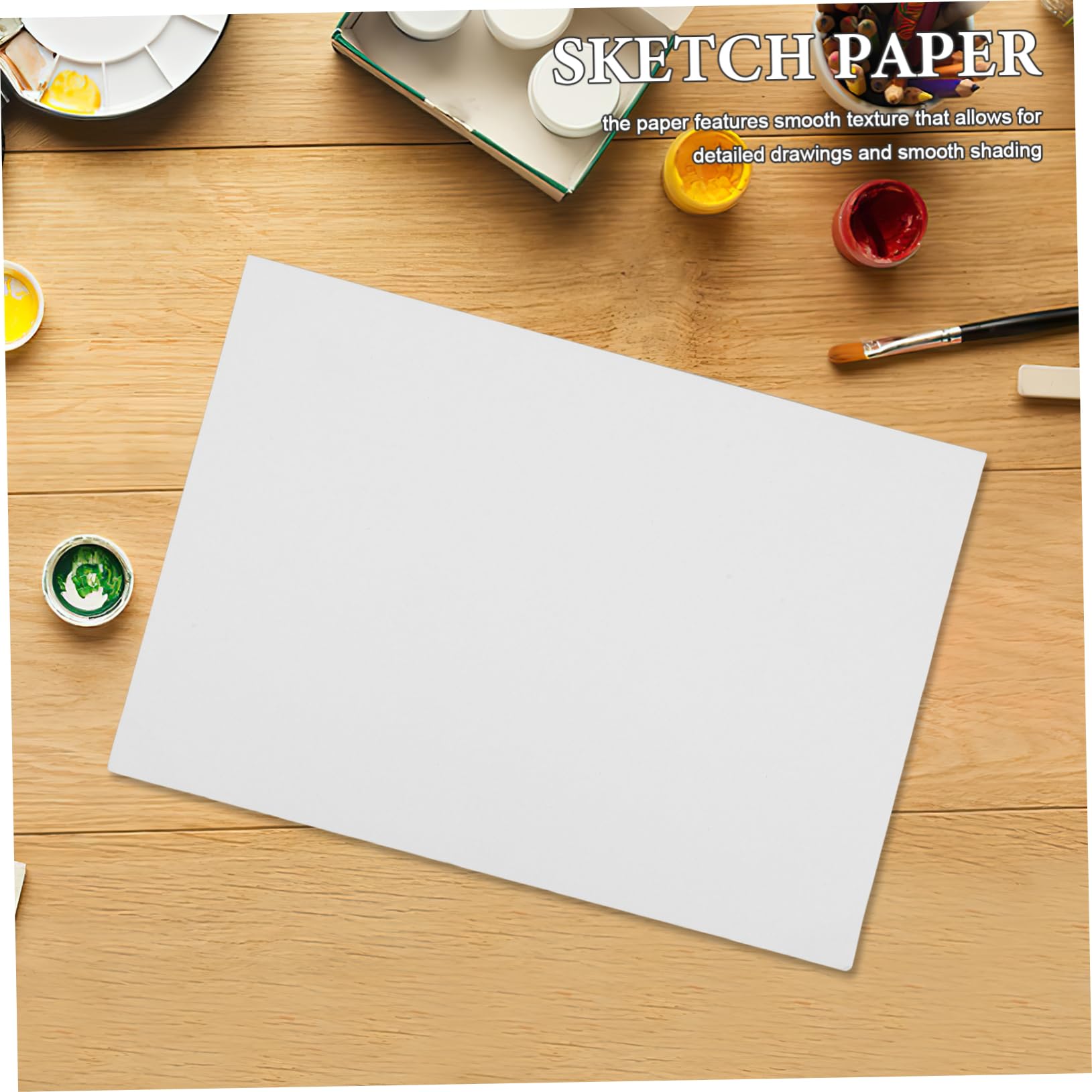 A4 Skizzenpapier 100 Blatt Weißes Zeichenpapier für Kinder und Schüler | Papier zum Zeichnen mit Glatter Oberfläche, Selbstgemacht Kunst und Bastelpapiere, Schulanfang Party
