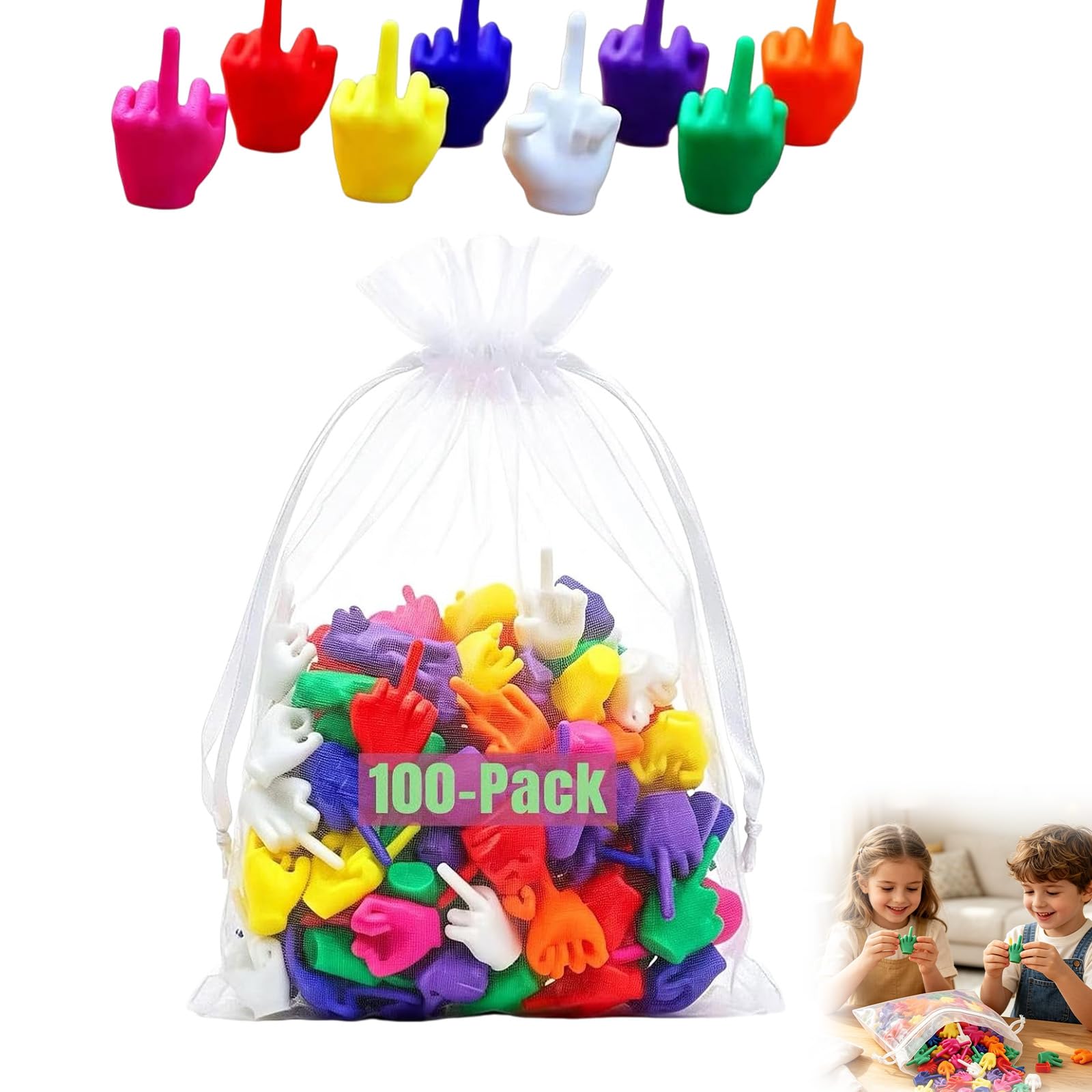 Mini Mittelfinger, Buntes Mini-Mittelfinger-Spielzeug