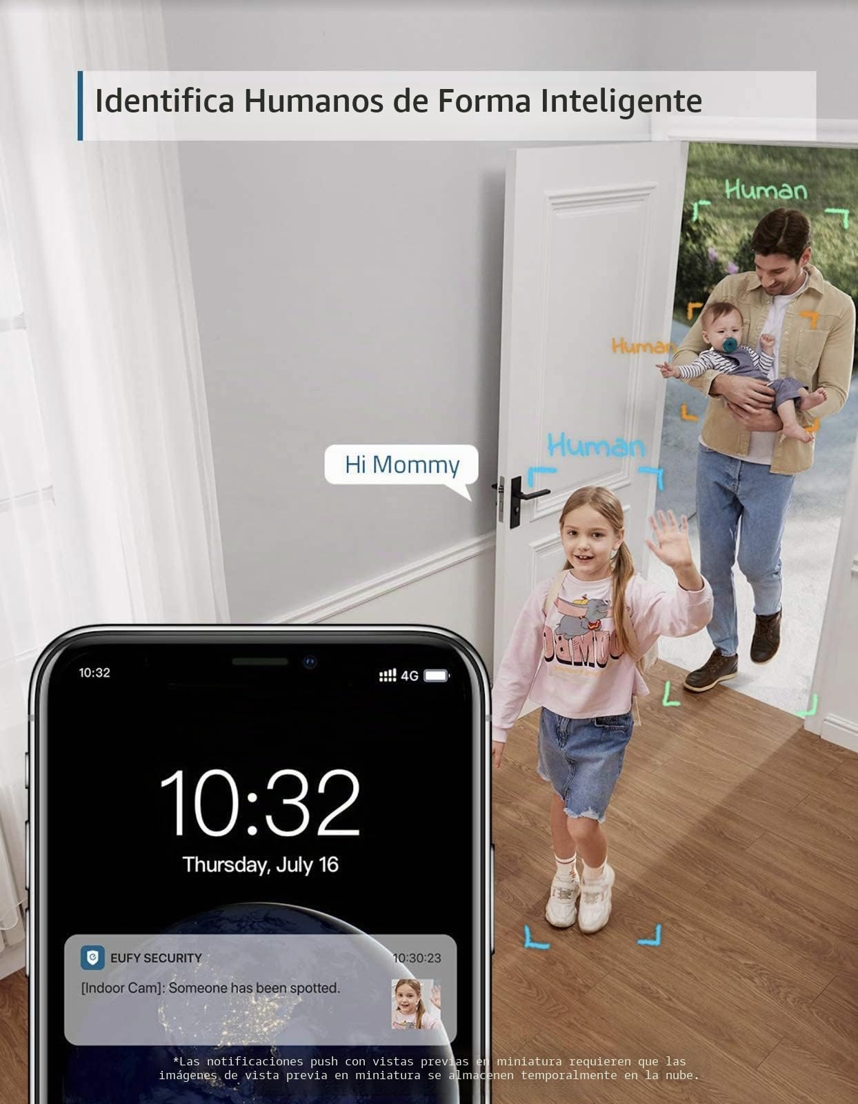 eufy Security Indoor CAM C120 de vigilancia enchufable para Interiores, con función WLAN, reconocimiento de Personas, Asistente de Voz, Sensor de Movimiento, visión Nocturna,HomeBase No es Necesario
