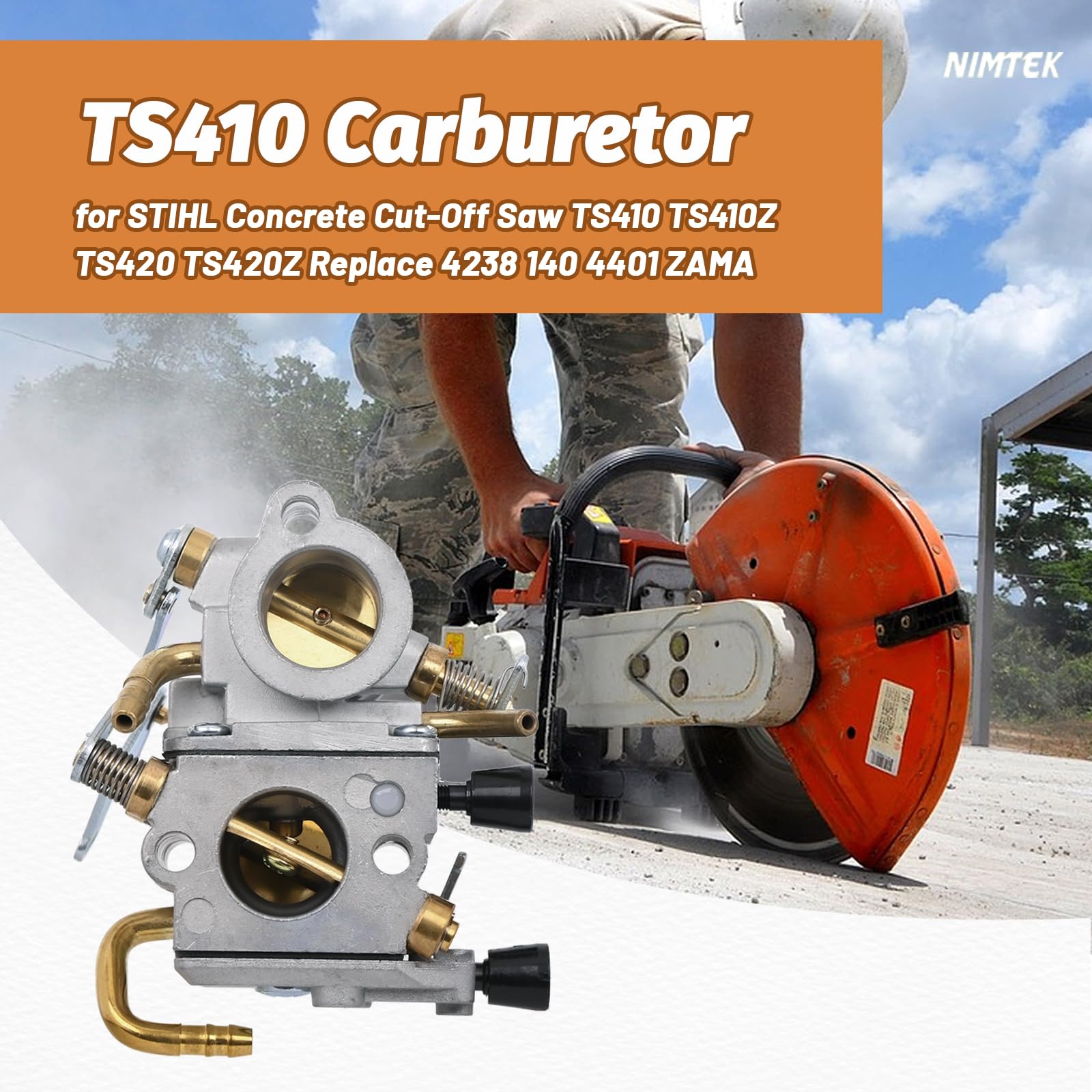 Carburatore Adatto Per Sega Da Taglio Husqvarna K970 584913001, 522942001 - Foto 10