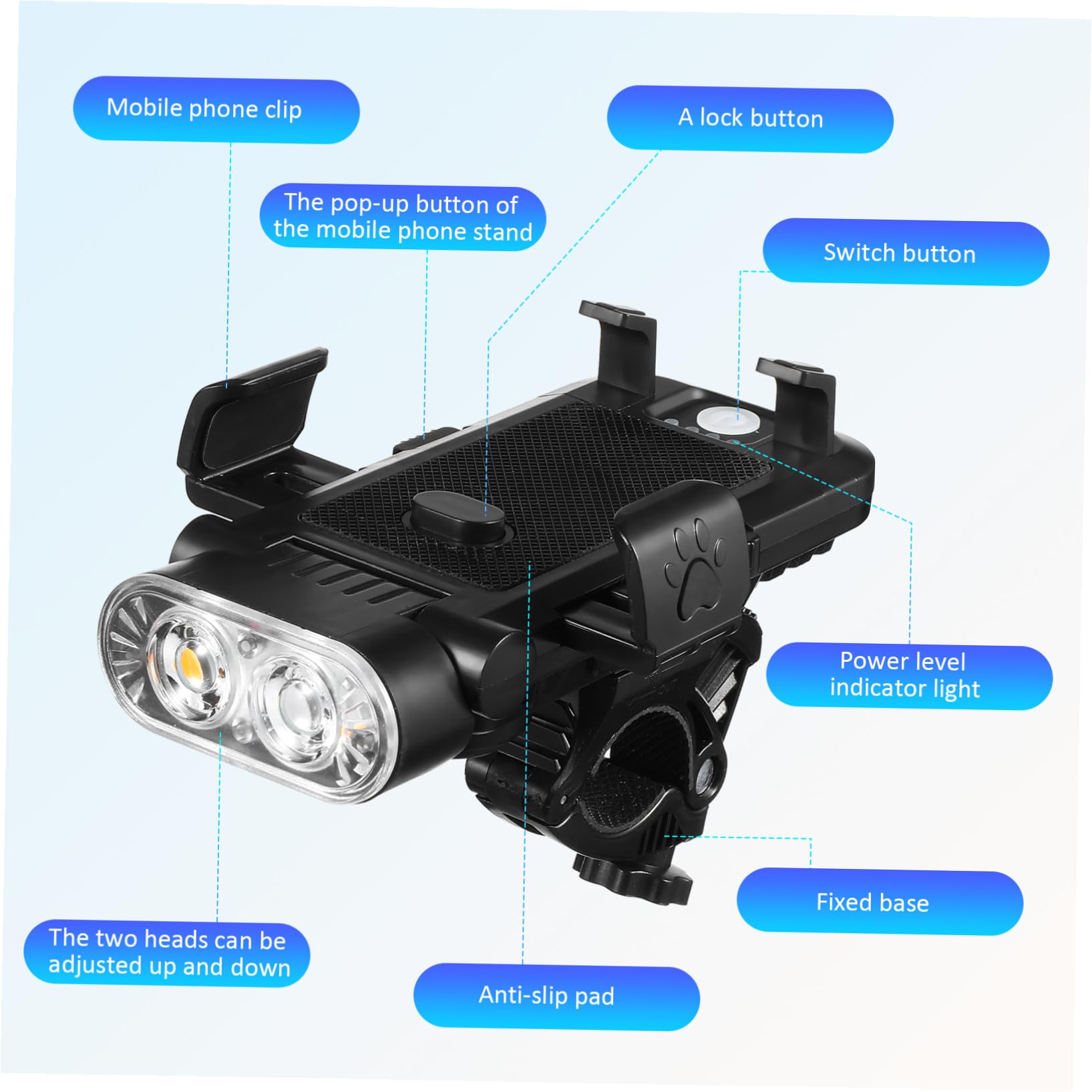 Luz Trasera para Bicicleta Luces Nocturnas para Bicicleta De Montaña Luces Recargables para